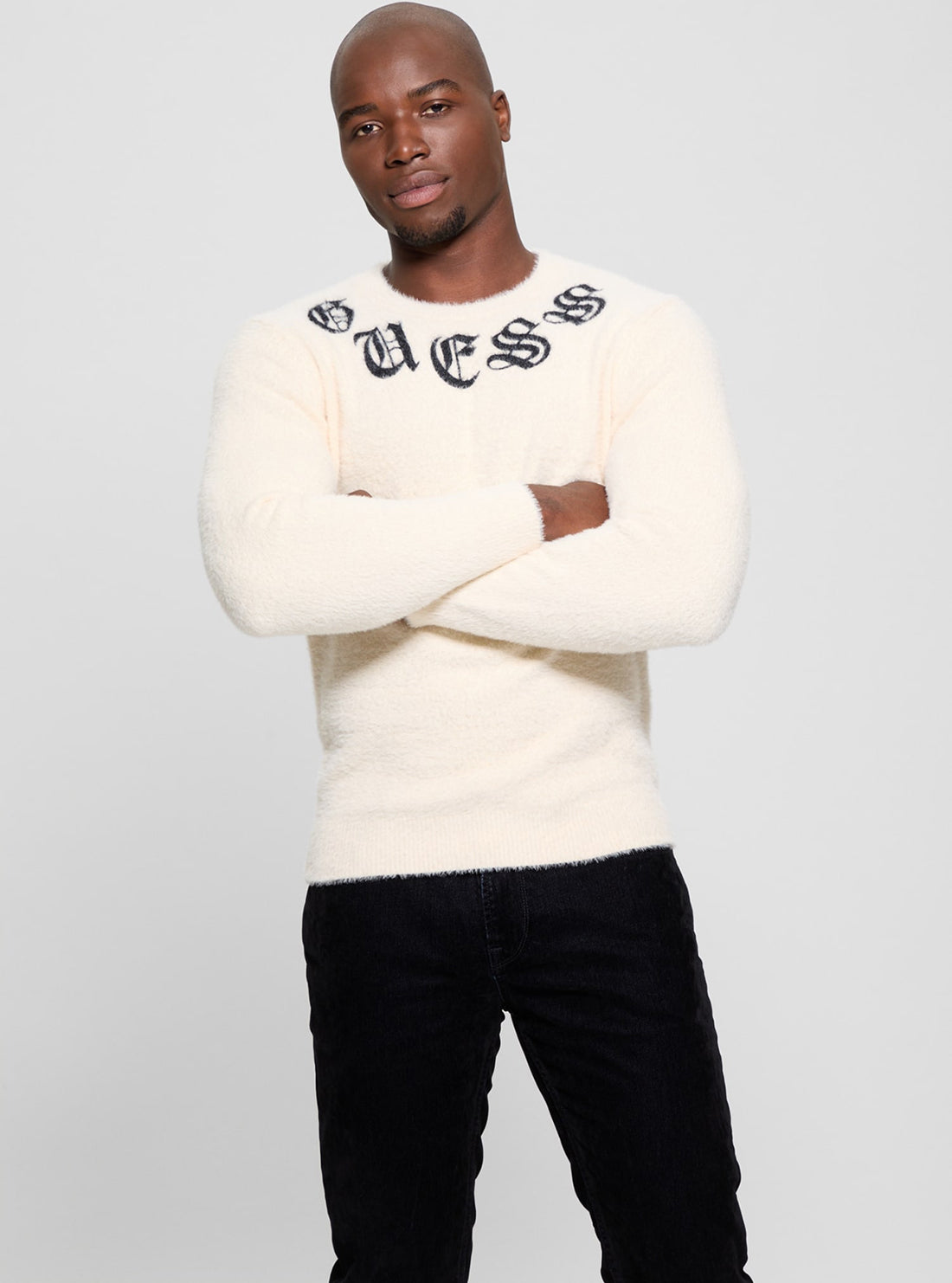 Eddy Gothic Logo Crew Neck Sweater for Men & Women | Trendy Streetwear Pullover | Perfect for Casual Outfits, Fall Fashion & Layering