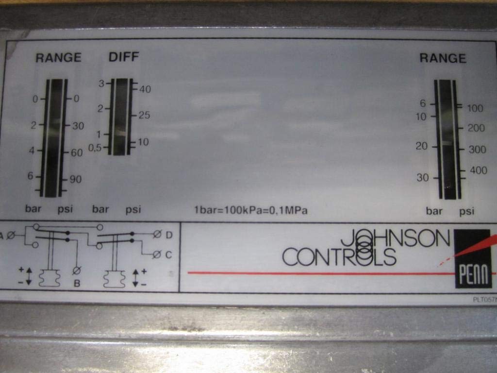 Johnson Controls P78LCA-9300 Pressure Controller | HVAC System Pressure Switch | P78LCA9300 Replacement Part | for Commercial & Industrial Building Automation Systems