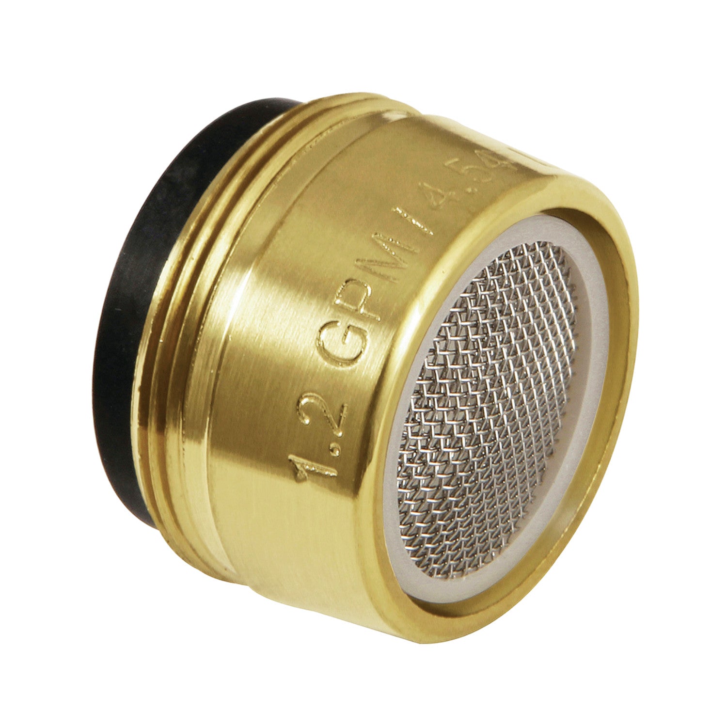 Cal Green Z12KBSA957SB 1.2 GPM Brushed Brass Male Aerator - Perfect for Bathroom Sink Faucets & Water Conservation