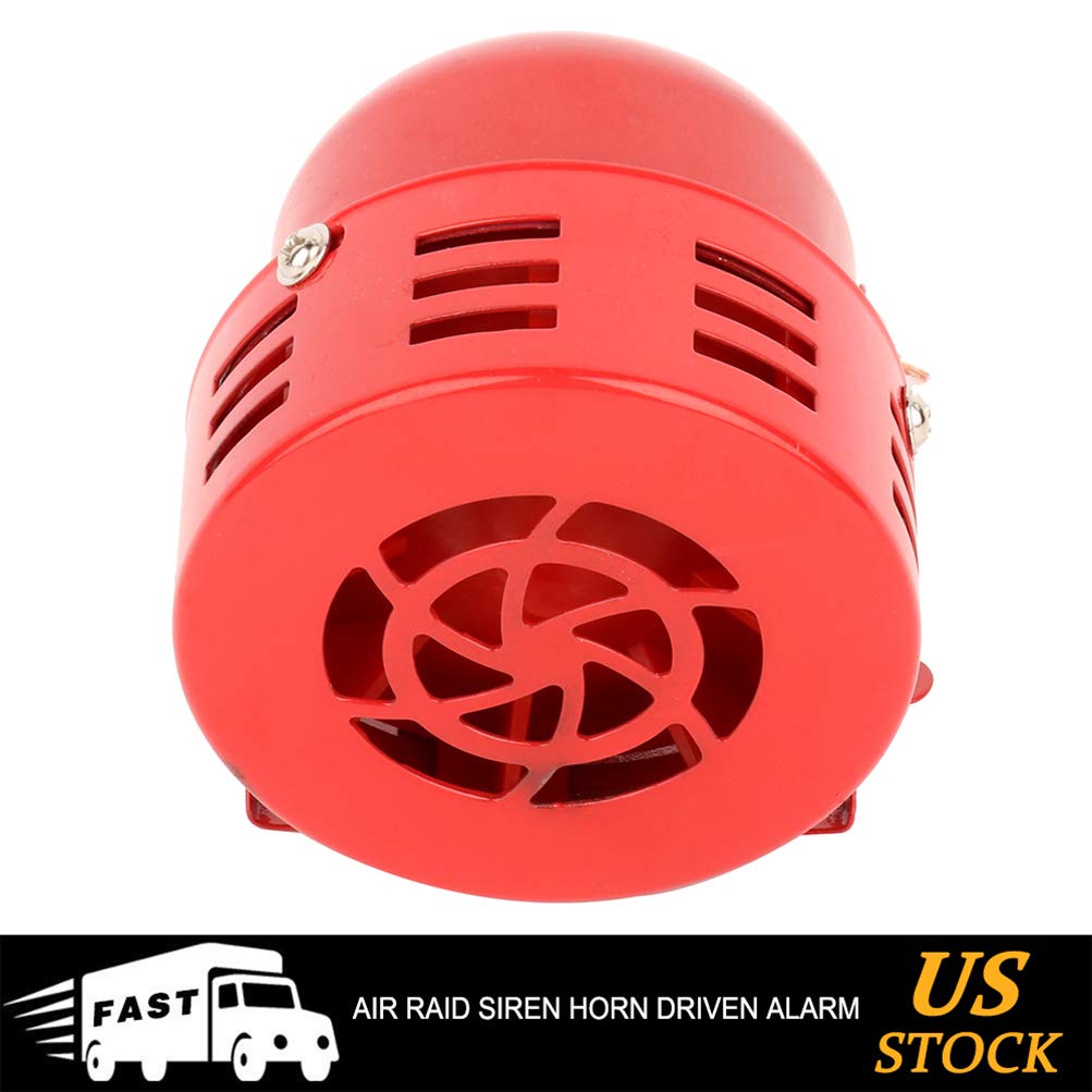 12V Electric Air Raid Siren Horn Alarm - Super Loud for Car, Truck & Motorcycle | Emergency Vehicle Warning & Safety Alert System