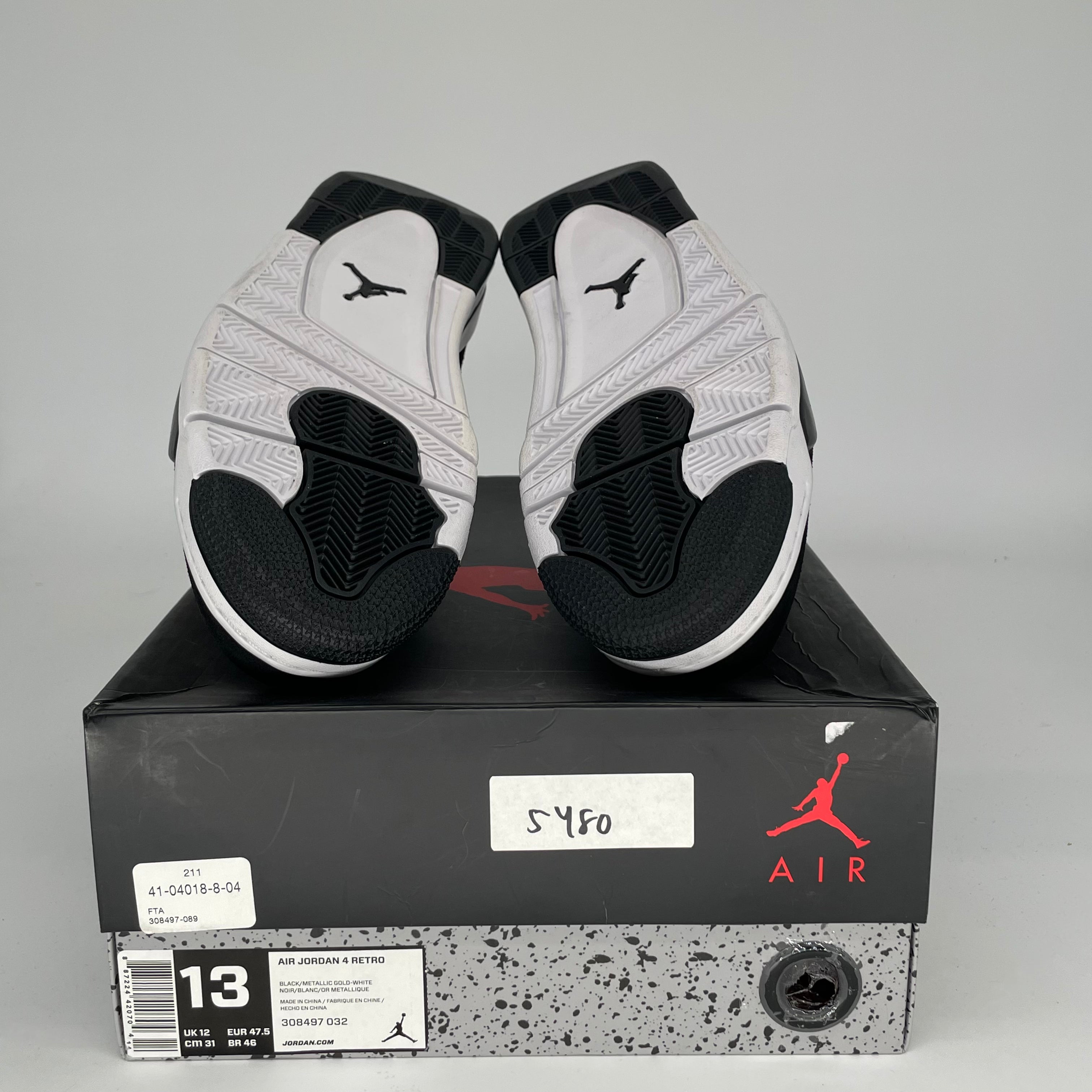 Air Jordan 4 Retro 'Royalty' Men's Basketball Shoes Size 13 (308497-032) - Perfect for Sneaker Collectors & Streetwear Fashion