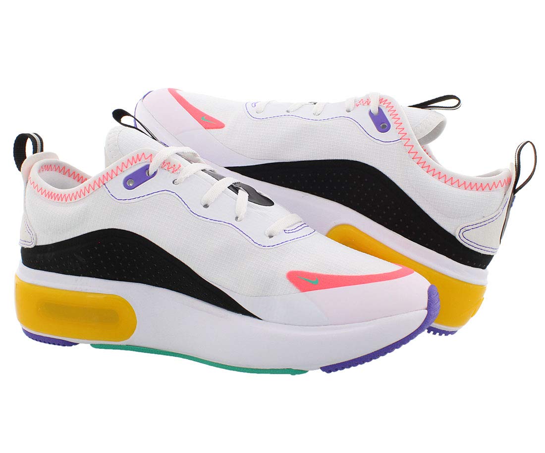 Nike Women's Air Max Dia Running Shoes - Size 7 White/Kinetic Green | Lightweight Cushioned Sneakers for Jogging, Gym Workouts & Everyday Wear