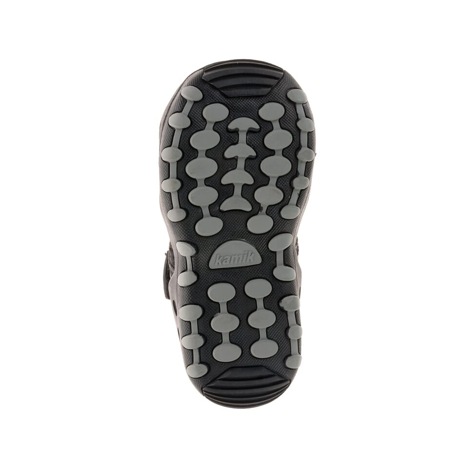 Kamik Black Crab Kids' Waterproof Sandals - Durable & Comfortable for Beach, Pool & Outdoor Play
