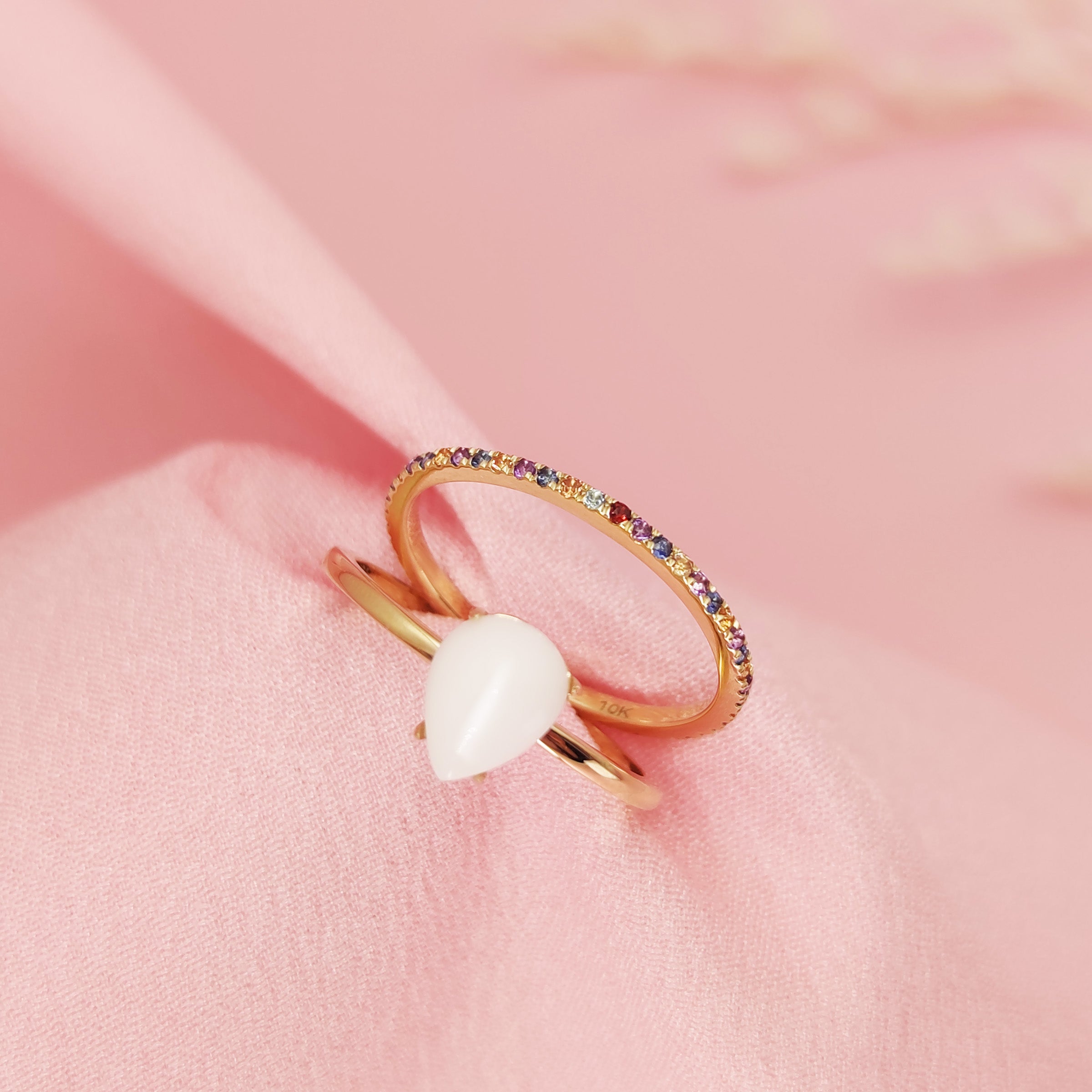 Love Drop Breast Milk Ring Set - Sterling Silver Keepsake Jewelry for Moms - Perfect for Breastfeeding, Mother's Day & Baby Showers