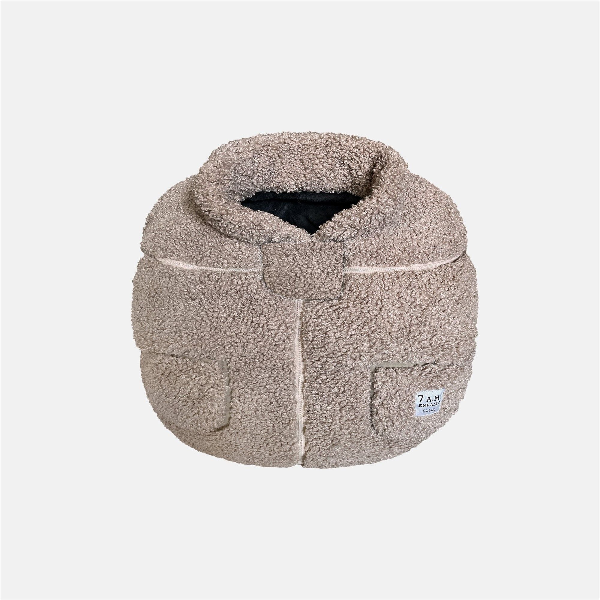7AM Enfant Car Seat Cocoon Teddy - Premium Baby Car Seat Cover for Winter Warmth & Protection | Perfect for Cold Weather, Travel, and Outdoor Adventures