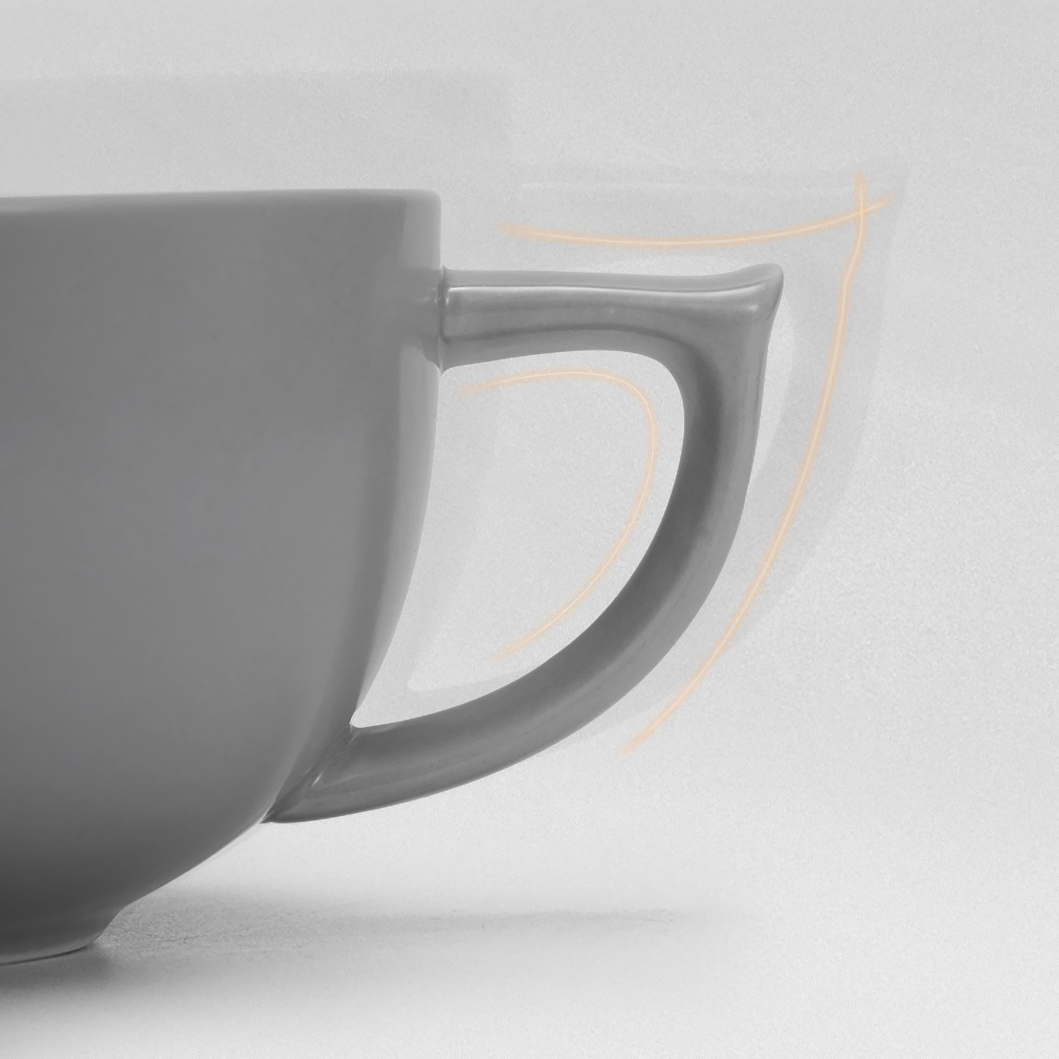 Premium Embossed Ceramic Latte Cup 280ml - Handcrafted Coffee Mug with Elegant Design - Perfect for Home, Café & Gifts - MUVNA