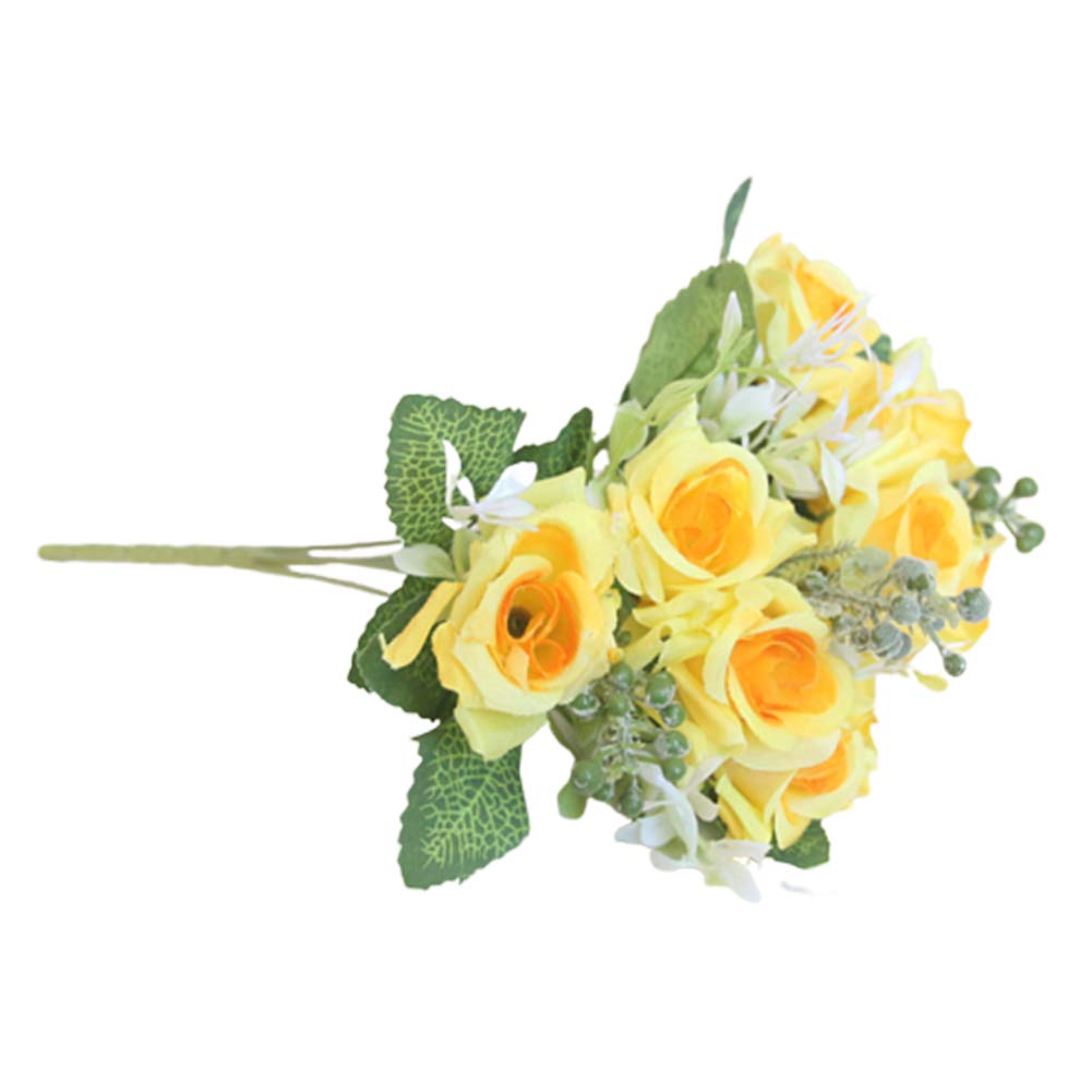 XISENOCI Artificial Rose Flower - 1Pc Realistic Lifelike Rose for Wedding, Home, Garden, Office & Party Decor - Fade-Resistant Rose Design - Perfect for Centerpieces, Bouquets, and Romantic Home Decorations