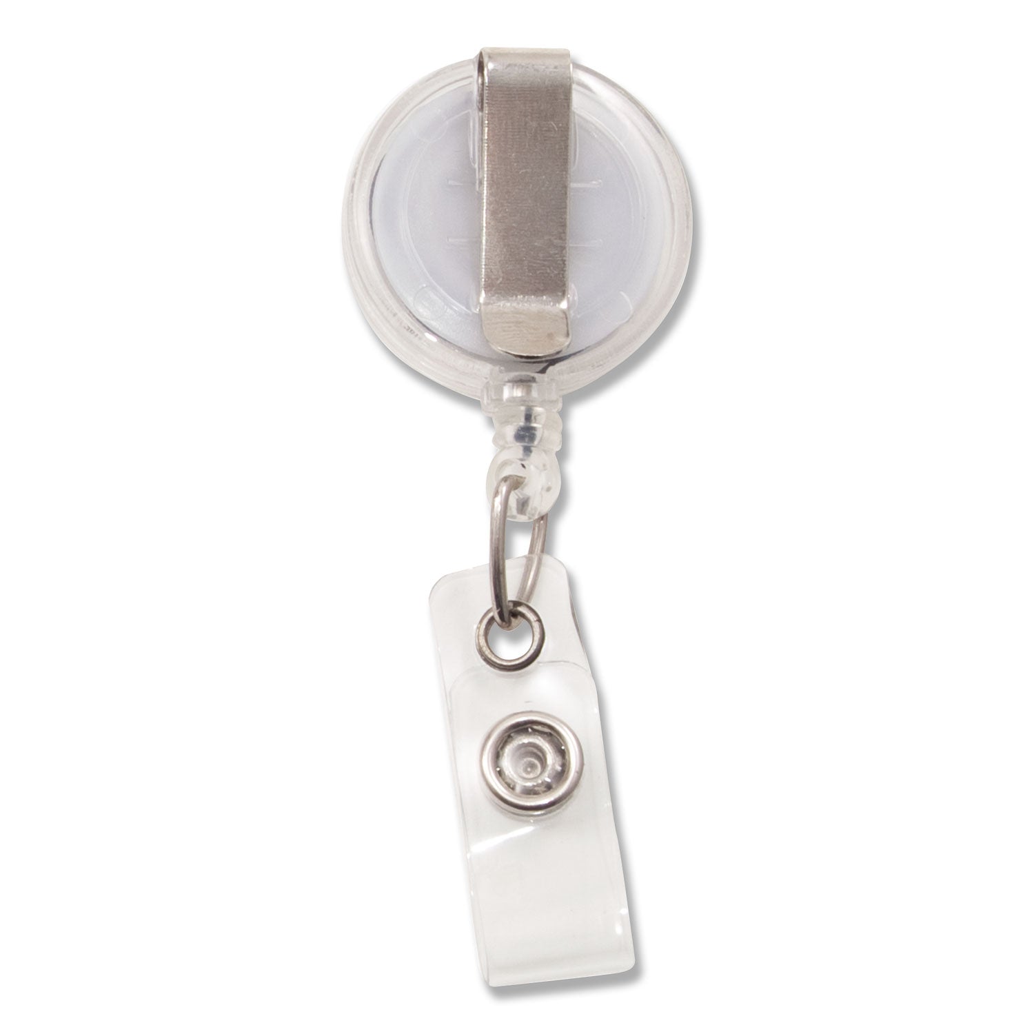 Advantus Clear Retractable ID Card Holder with 30