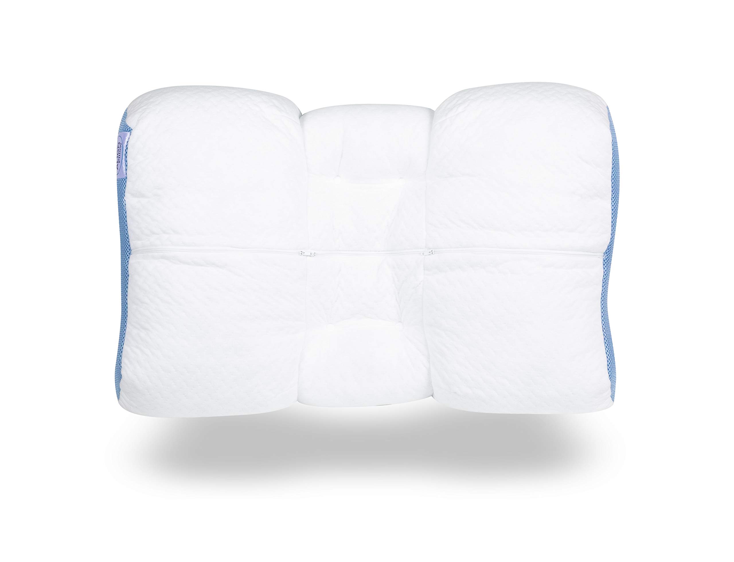 SpineAlign Pillow - Patented & Award-Winning Adjustable Contour Pillow for Neck & Back Pain Relief - Promotes Healthy Spine Alignment & Better Sleep - Ideal for Side & Back Sleepers - Perfect for Home, Office & Travel Use