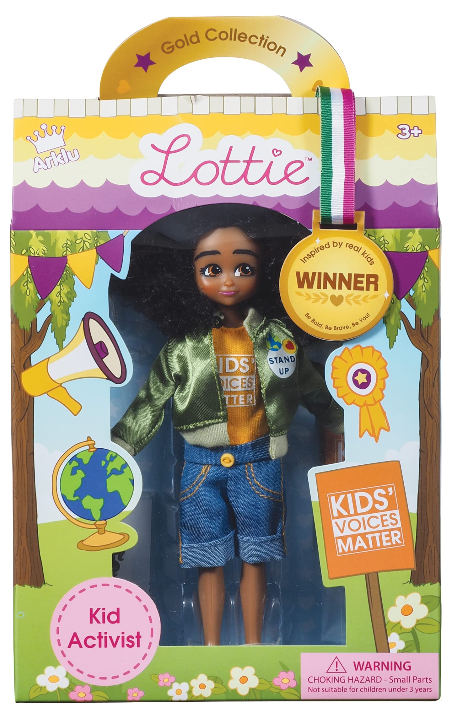 Lottie Activist Doll for Kids - Inspiring Black Doll for Girls & Boys - Play & Learn