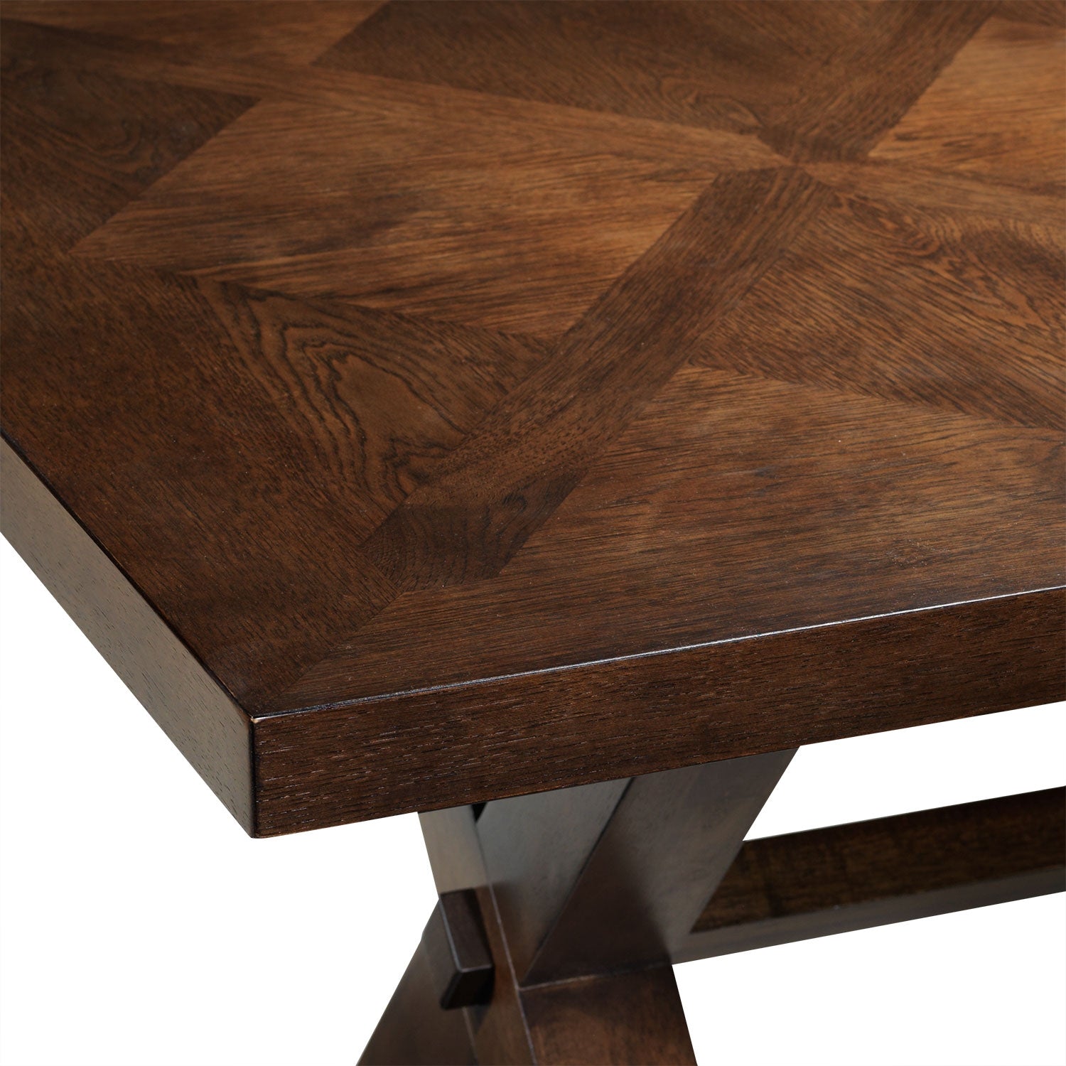 Claira Extendable Dining Table - Rustic Brown Finish, Expandable Farmhouse Table for Kitchen & Dining Room, Perfect for Family Gatherings & Entertaining Guests