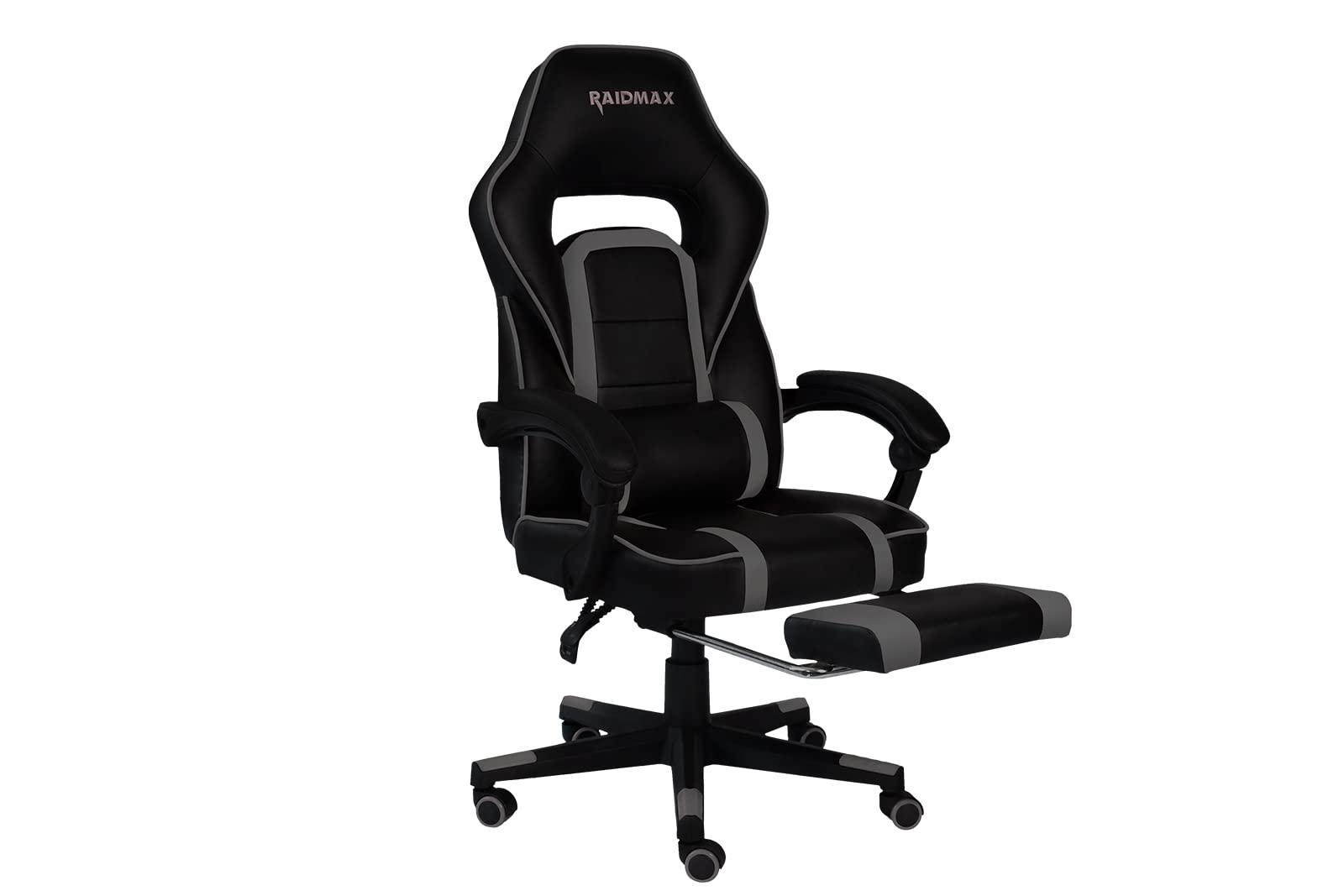Raidmax Advanced DK701 Series XL Gaming Chair - Ergonomic PU Leather Computer Chair with Padded Armrests, Foldable Footrest & Heavy Duty 350mm Base - Perfect for PC Gaming, Office Work & Home Theater Setup
