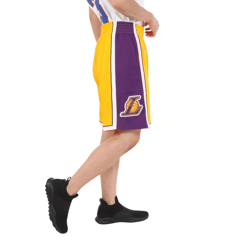 Mitchell & Ness NBA Swingman Shorts - Los Angeles Lakers 2009 Edition | Authentic Basketball Shorts for Men | Perfect for Games, Workouts & Casual Wear