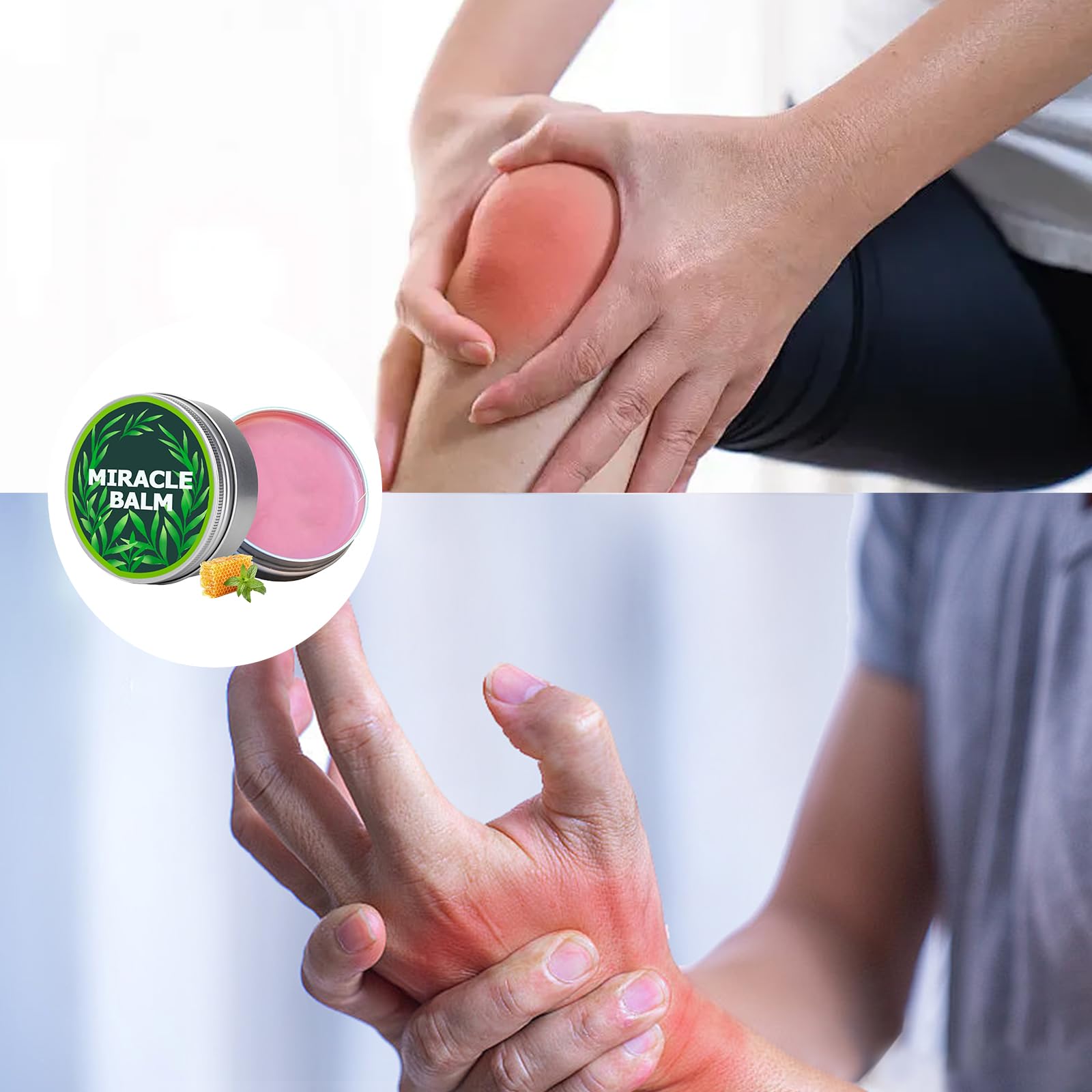 Miracle Balm - Joint Soothing Cream for Back Pain Relief, Leg & Foot Comfort - Natural Muscle Relaxation for Athletes & Seniors - Perfect for Post-Workout Recovery & Daily Comfort (1 oz)