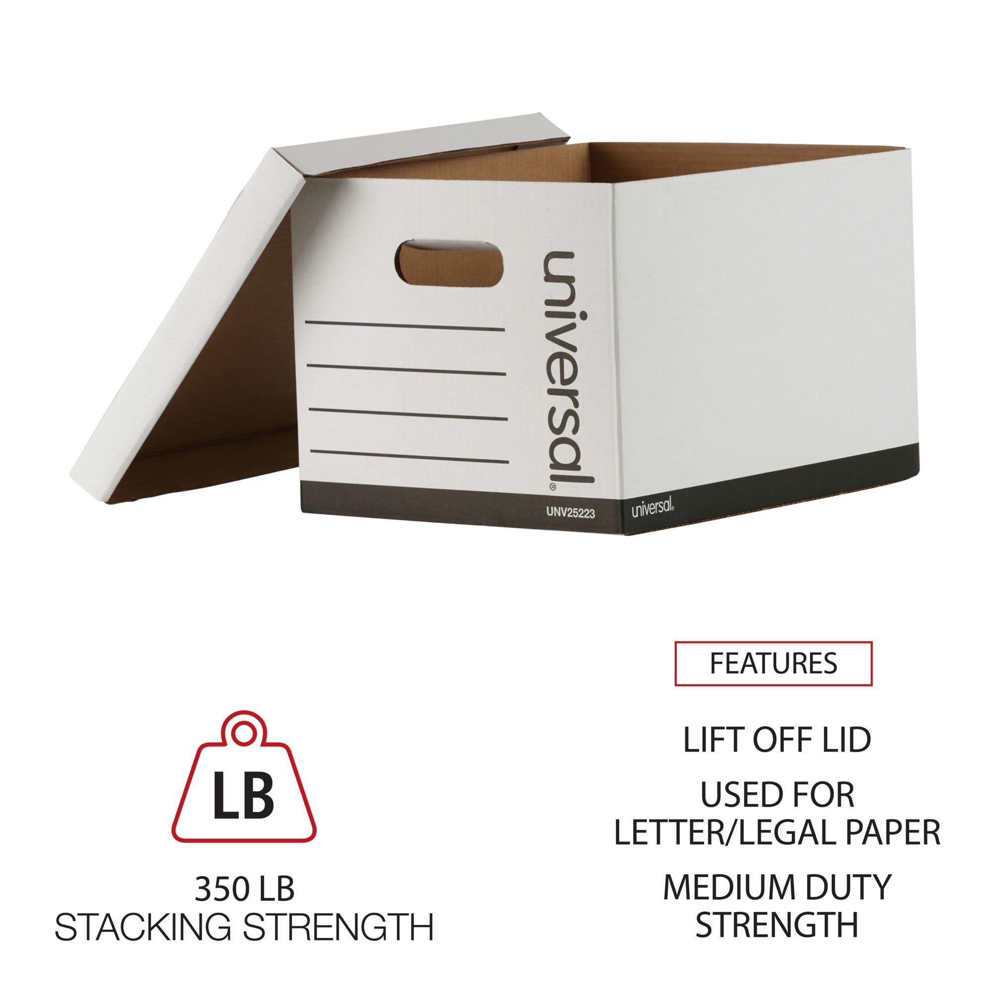 Universal Economy Shipping Boxes 12x15x9.7/8 Inches - White Corrugated Cardboard Boxes (10 Pack) - Perfect for Ecommerce, Moving & Storage