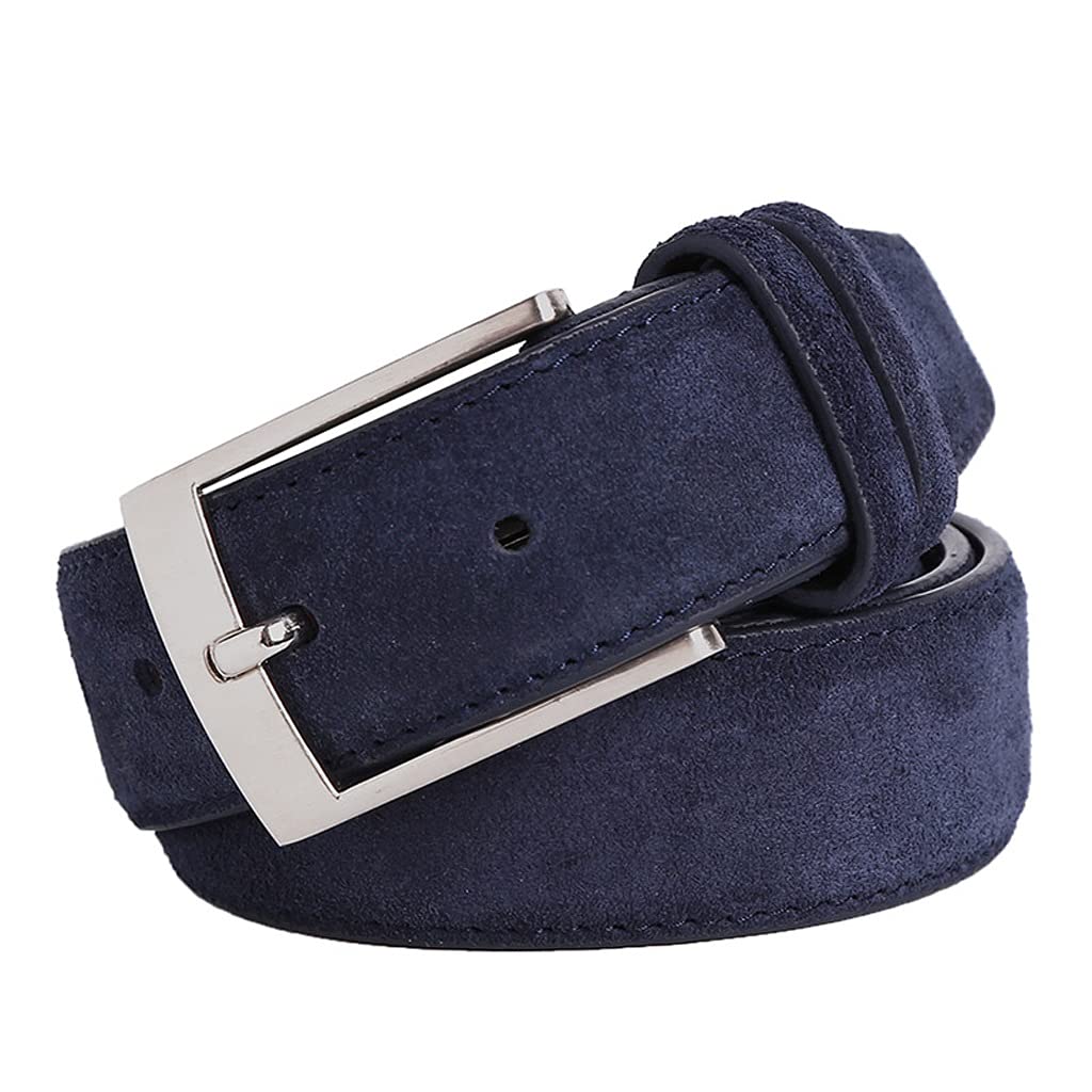 Genuine Leather Belt for Men - KAPOHU Style Fashion Brand Welour Suede Belt Straps for Jeans | Durable & Stylish Men's Belts for Casual, Office & Everyday Wear