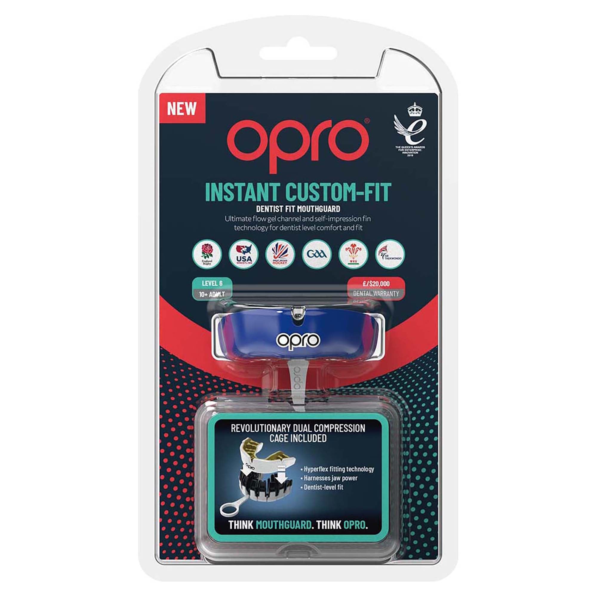 Custom Fit Mouthguard for Adults - Instant Protection for Sports, Boxing & Teeth Grinding - Comfortable & Durable Dental Guard