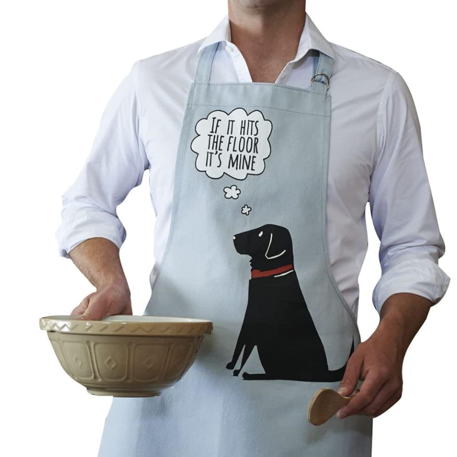 Premium Chocolate Labrador Apron for Cooking & Baking - Adjustable & Washable Dog Lover Gift for BBQ, Grilling, Kitchen Use