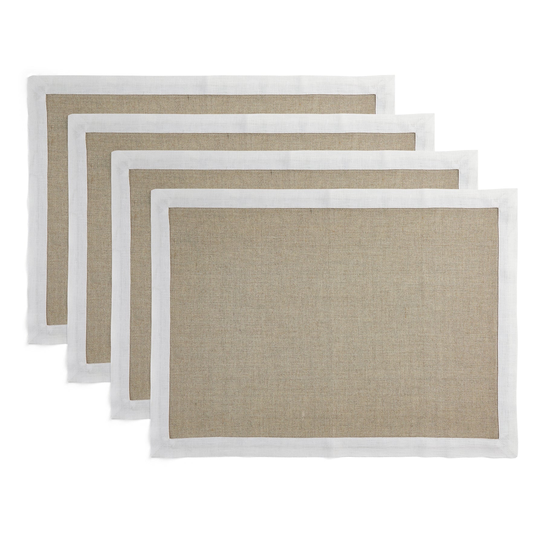 Premium Classic Cotton Placemats Set of 4 - Elegant Table Decor for Dining Room, Kitchen & Holiday Gatherings
