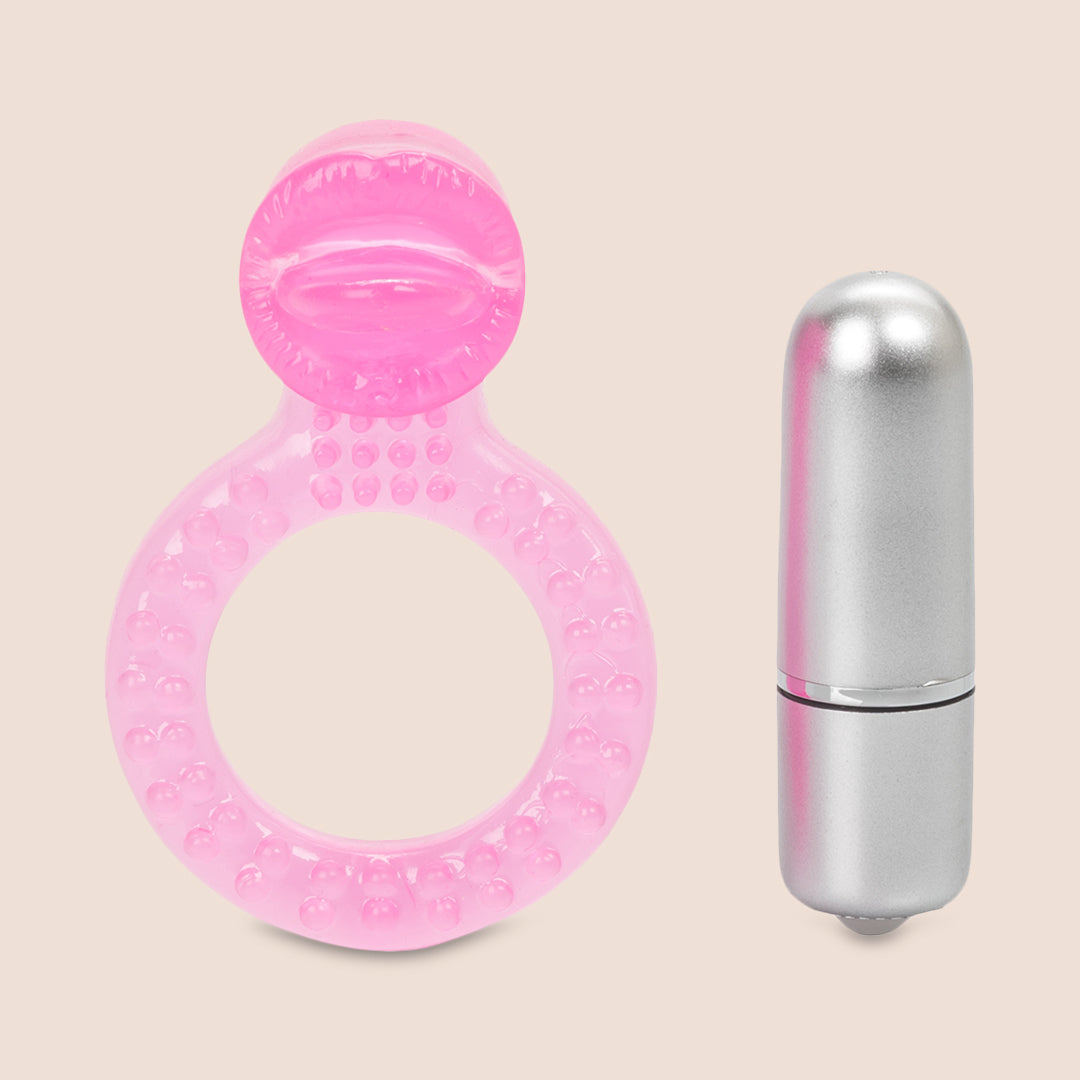 CalExotics Teaser Tongue Enhancer™ - Vibrating Penis Ring for Couples | Pleasure Enhancement, Sensual Massage & Intimate Play | Perfect for Date Nights & Spicing Up Your Relationship