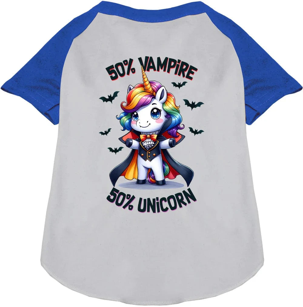 Vampire Unicorn Pet Shirt for Dogs & Cats - Cute Halloween Costume Apparel for Pets - Perfect for Halloween Parties & Pet Photo Shoots