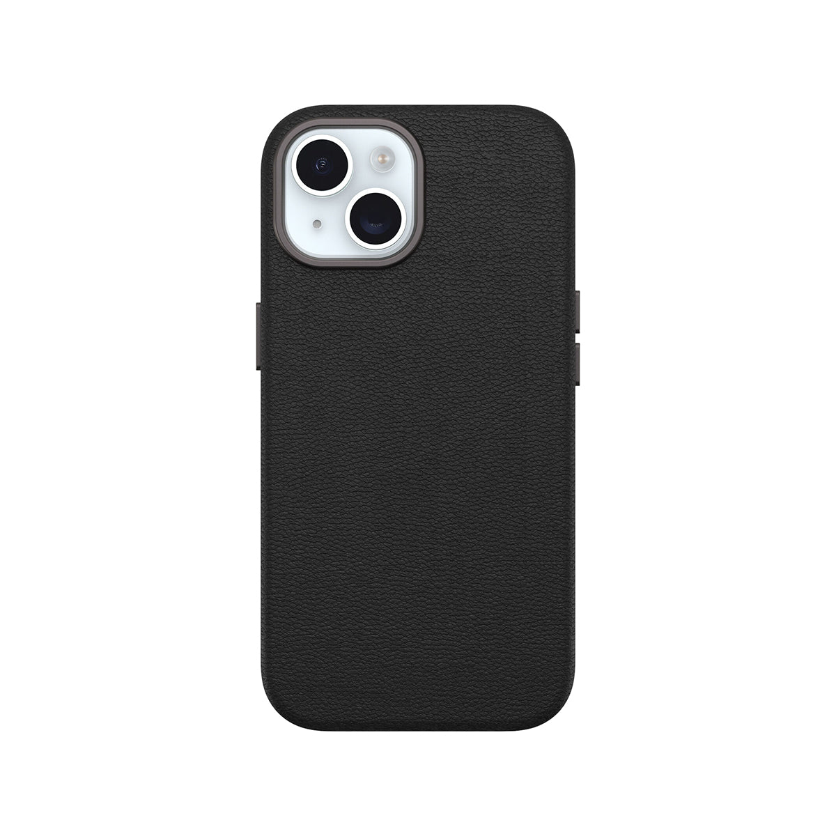 OtterBox Symmetry Cactus Leather Phone Case for iPhone 15/14/13 - Slim Protective Cover with Premium Cactus Leather, Wireless Charging Compatible (Black) | Perfect for Daily Use, Travel & Business Professionals
