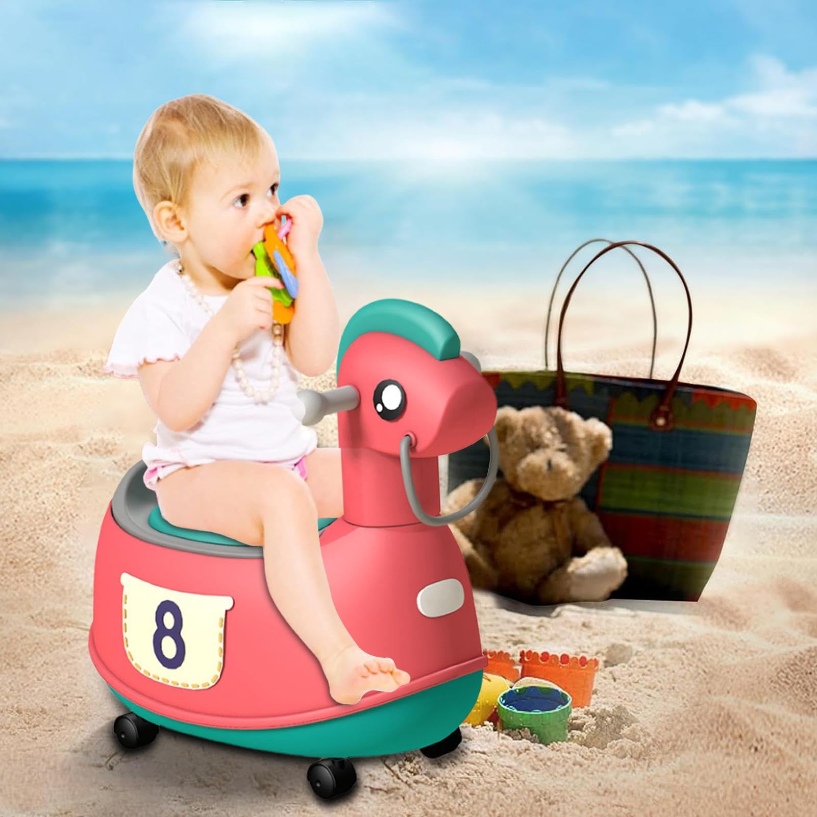 **Portable Toddler Potty Seat - Slip-Resistant Travel Potty Chair for Boys & Girls - Kids Toilet Training Seat for Home, Travel & Outdoor Use**