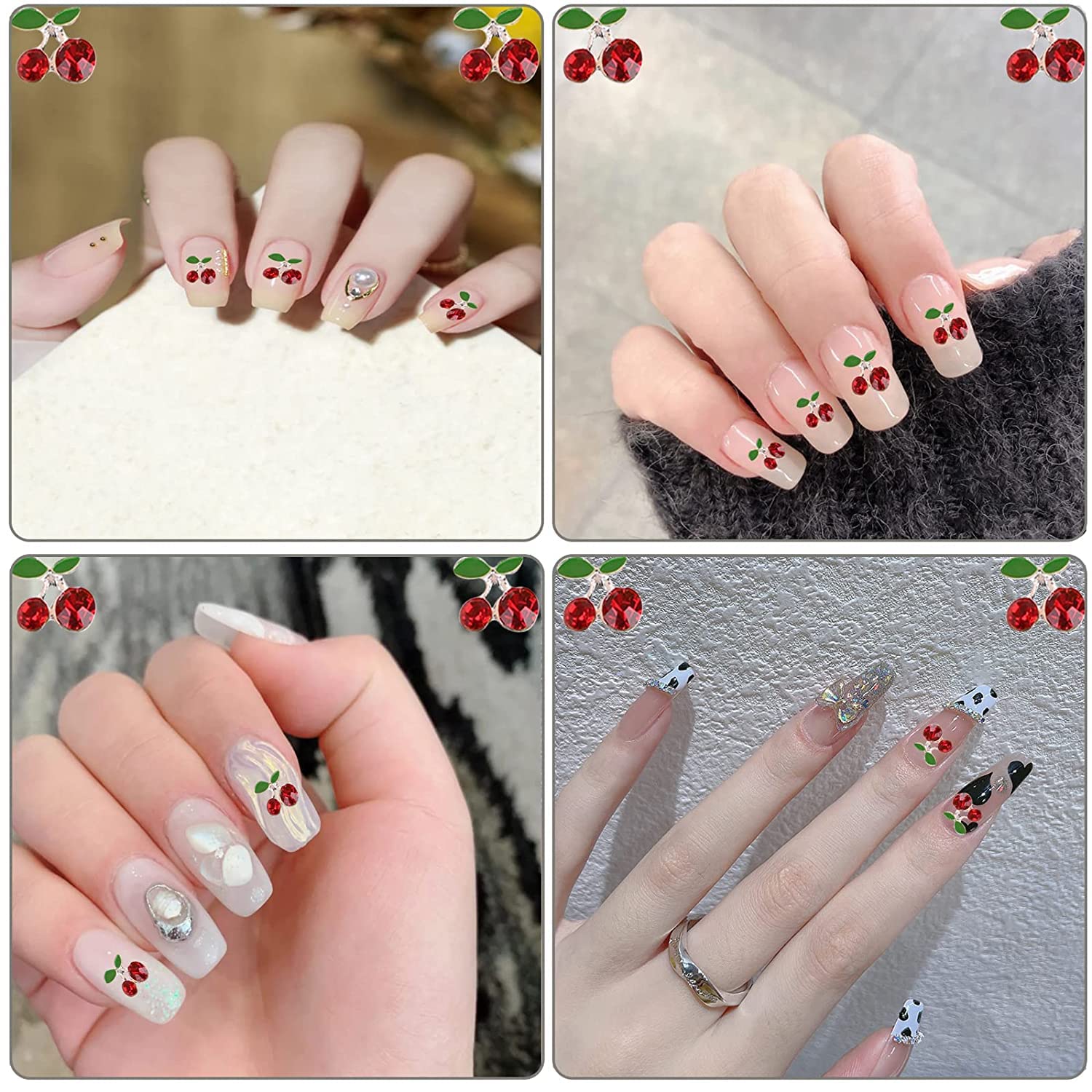 3D Nail Art Charms Rhinestones - 60pcs Alloy Crystal Diamonds Nail Studs with Glitter Design for DIY Nail Art, Manicure & Pedicure | Luxury Nail Accessories & Gems for Professional Salon, Home Use, Party & Wedding Nail Decoration
