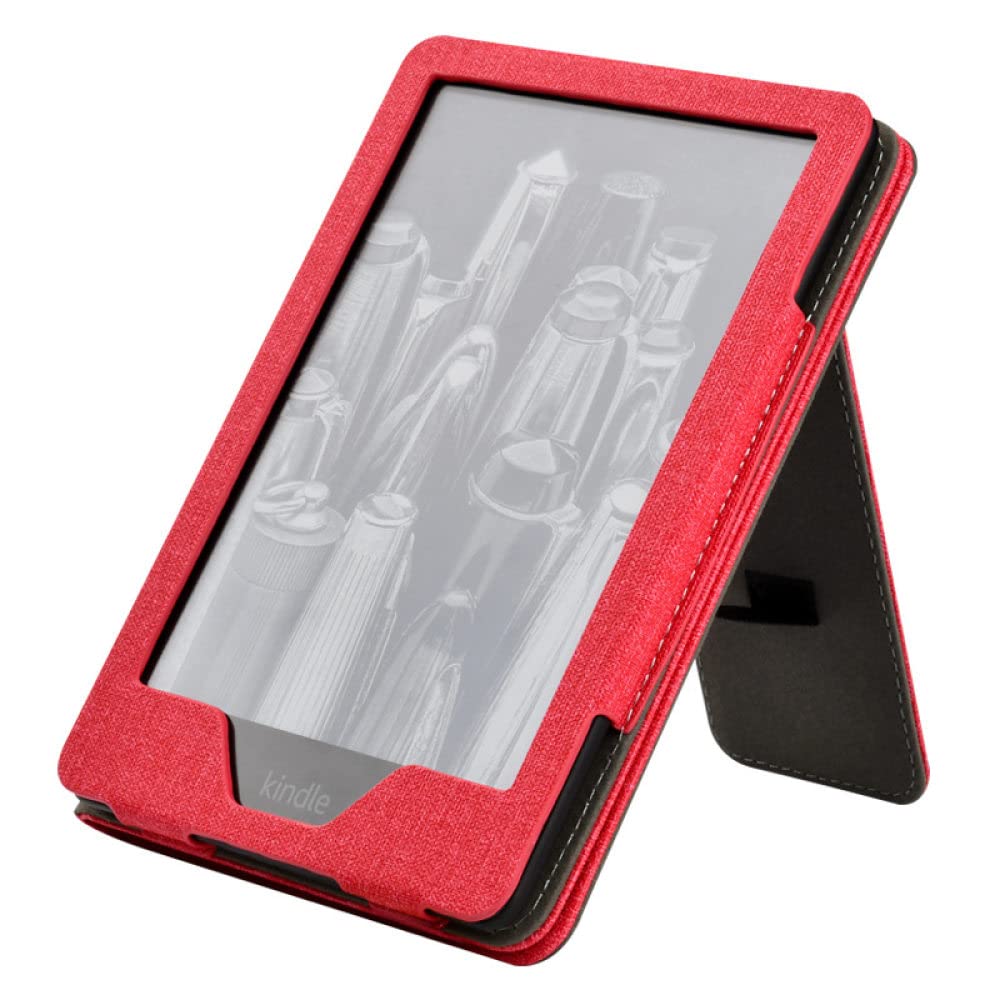 Premium Leather Stand Case for Kindle Paperwhite 5-6.8 Inch (11th Gen 2021) & Signature Edition - Protective Cover with Hand Strap & Auto Wake/Sleep - Golden E-Reader Accessory for Reading, Travel & Gifts