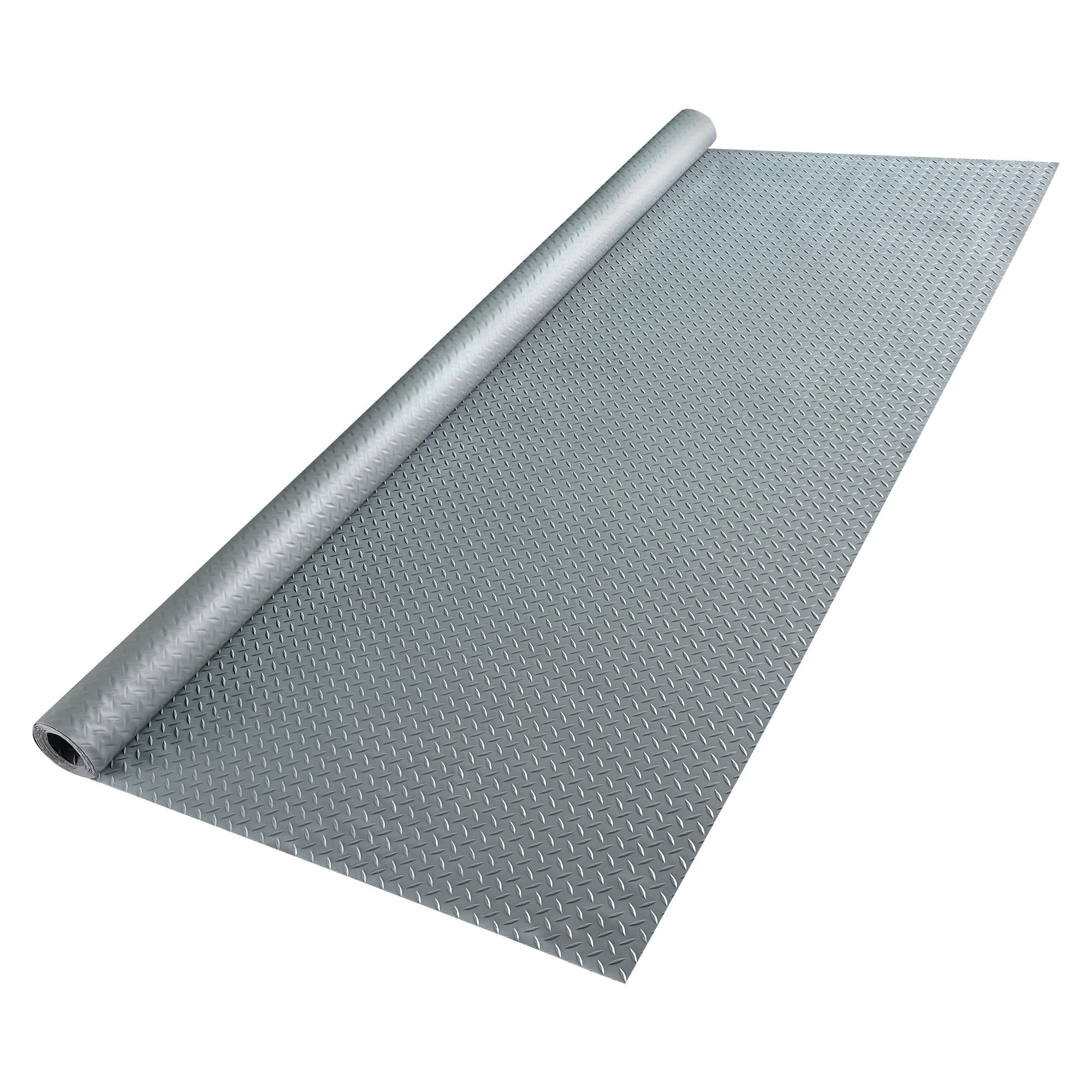 Yescom Heavy Duty PVC Garage Floor Mat Roll - 19.5x6.5 Ft Diamond Pattern Car Parking Mat for Garage, Warehouse, Gym & Basement - Protects Floors from Oil, Dirt & Moisture - Ideal for Vehicle Parking, Workout Areas & Storage Spaces