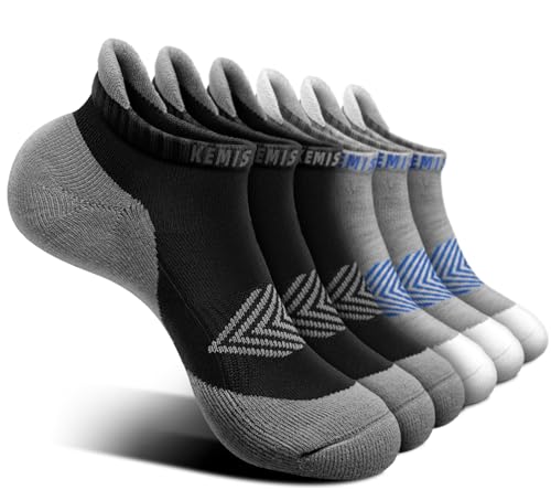 6pairs-gray Heather /Black4778