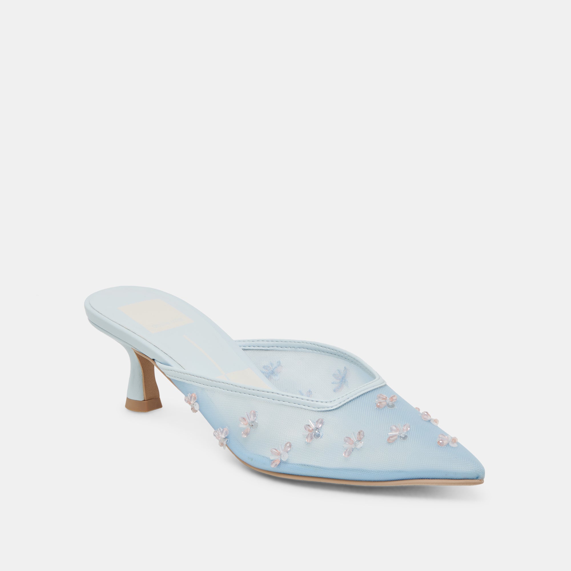 CLARA High Heels for Women - Ice Blue Mesh Stiletto Pumps - Perfect for Parties, Weddings & Evening Events