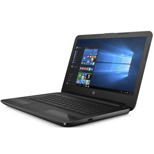 HP 14 Laptop - AMD E2 Quad Core Processor, 500GB HDD, 4GB RAM, Windows 10 (Model X0U01PA) - Perfect for Students, Home Office & Everyday Computing