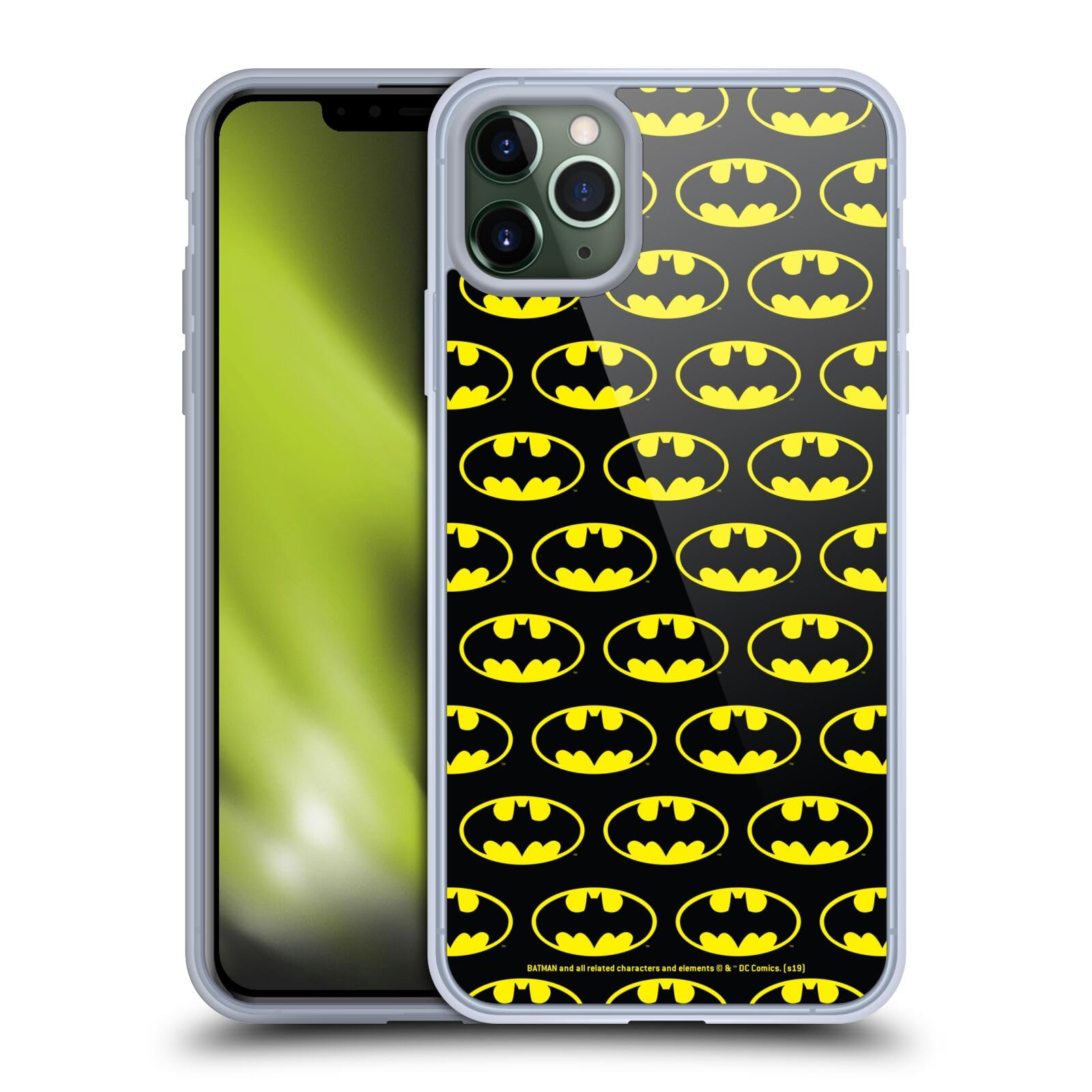 Batman DC Comics Officially Licensed Soft Gel Case for Apple iPhone 11 Pro Max - Protective Phone Cover with Superhero Design for Fans & Collectors | Perfect for Everyday Use, Cosplay Events & Gift Giving