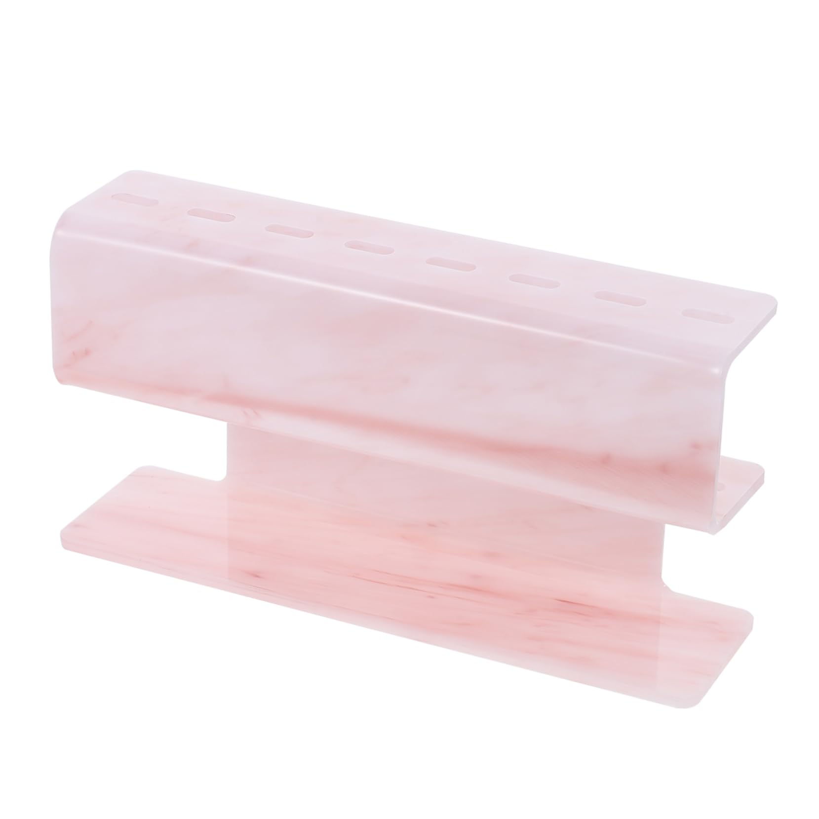 Acrylic Tweezer Storage Rack & Makeup Brush Organizer - Pink Lash Extension Tools Holder for Eyeliner, Eyelash Supplies & Beauty Accessories | Perfect for Salon, Home Vanity & Professional Makeup Artists