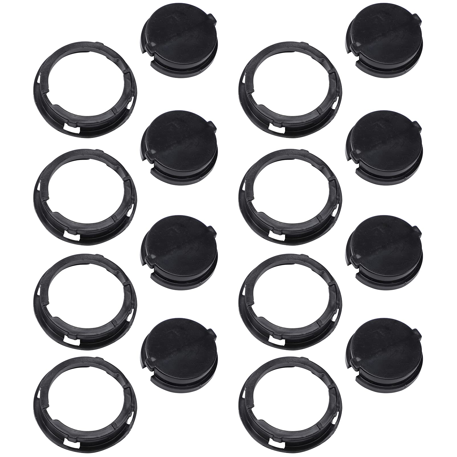 DOITOOL 50Pcs Black Piggy Bank Coin Bank Closure Plugs - Money Saving Box Bottom Covers & Stoppers for Kids Savings, DIY Crafts, and Home Organization