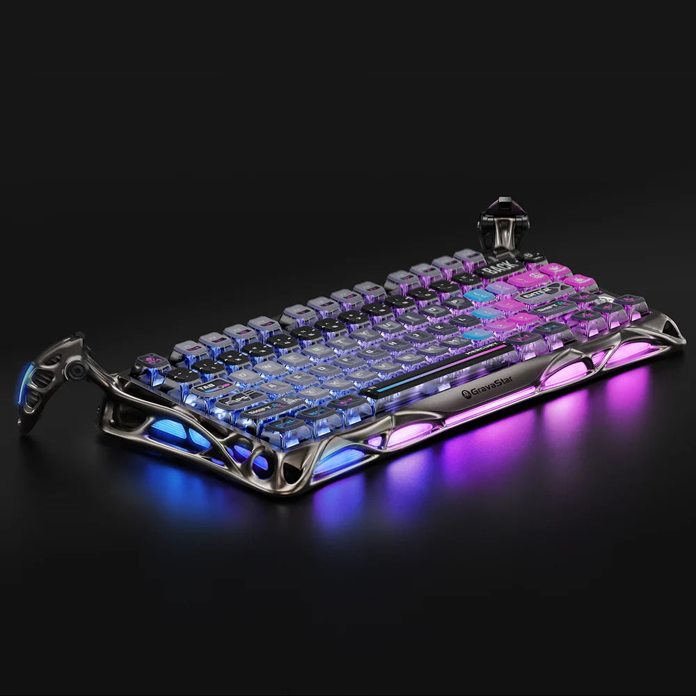 Mercury K1 Pro Special Edition Cyberpunk Gaming Keyboard - Mechanical RGB Backlit for PC, Mac, PS5 - Perfect for Esports, FPS & MMO Gaming