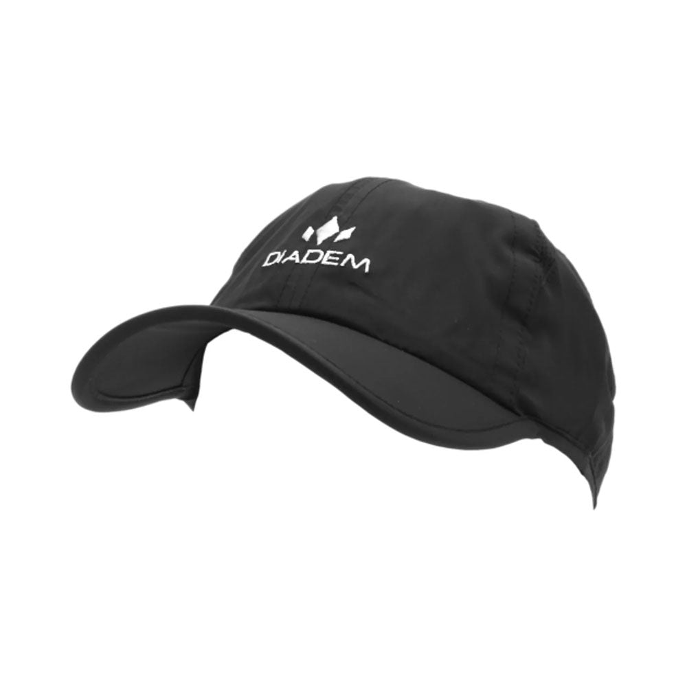 Diadem DryCore Select Hat for Men & Women - Moisture Wicking Performance Cap for Running, Golf, Hiking - Adjustable Breathable Sun Hat (Black)
