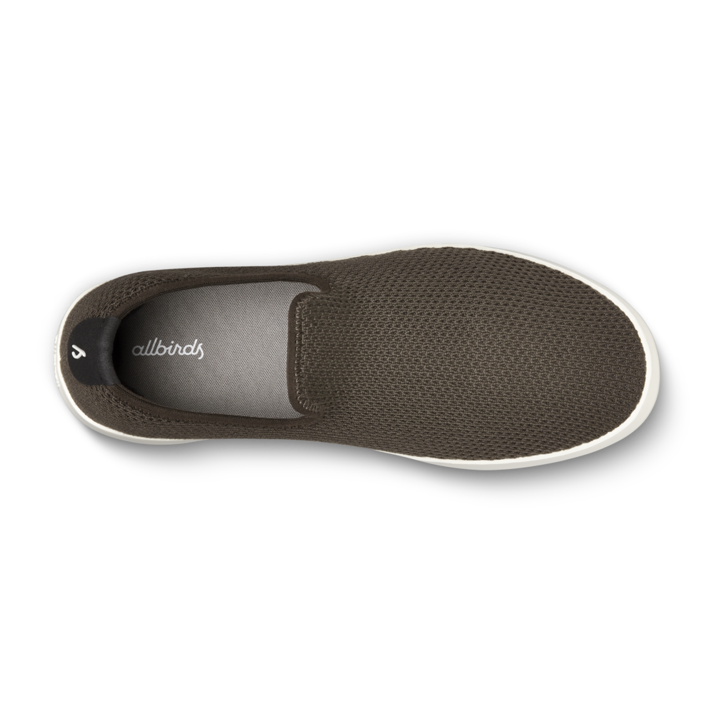 Men's Tree Lounger Shoes - Rustic Brown Leather with Stony Cream Sole | Comfortable Casual Slip-Ons for Outdoor, Travel & Everyday Wear