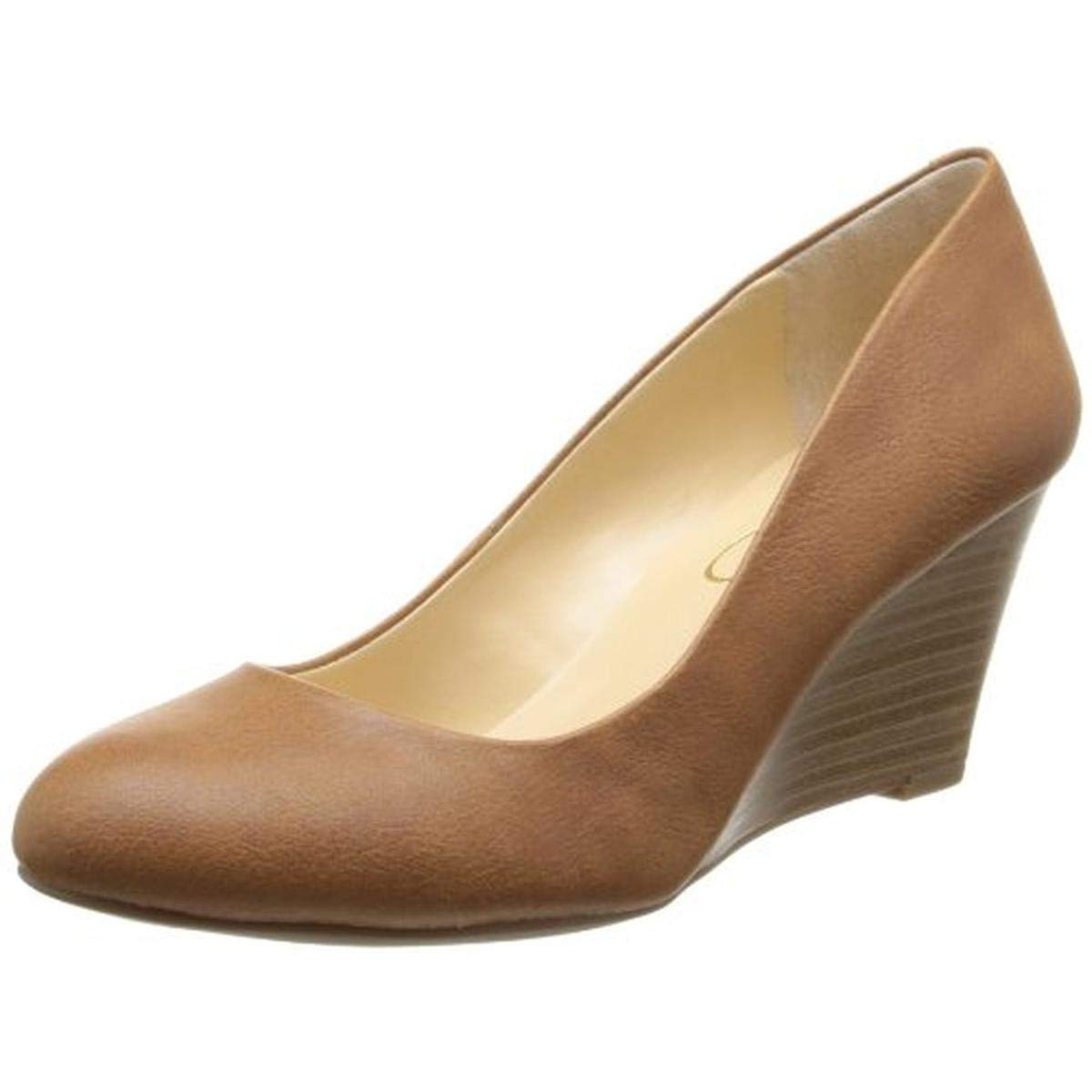 Jessica Simpson Women's Sampson Round Toe Wedge Heel Pumps - Comfortable Dress Shoes for Work, Party & Special Occasions | Stylish Women's Fashion Heels for Office, Wedding & Night Out