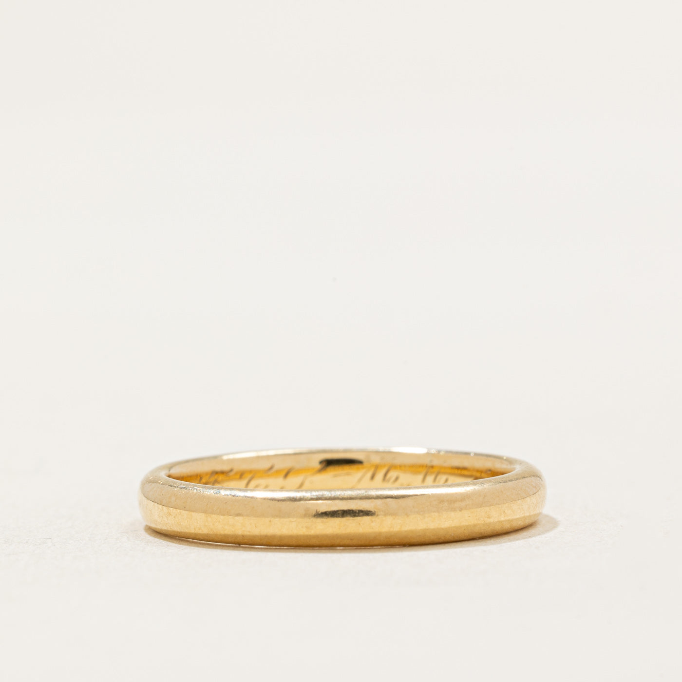 Vintage 18k Yellow Gold Wedding Band Ring - 2.70mm Width - Size 6 - Pseudo Hallmarked - Perfect for Anniversaries, Engagements & Special Occasions