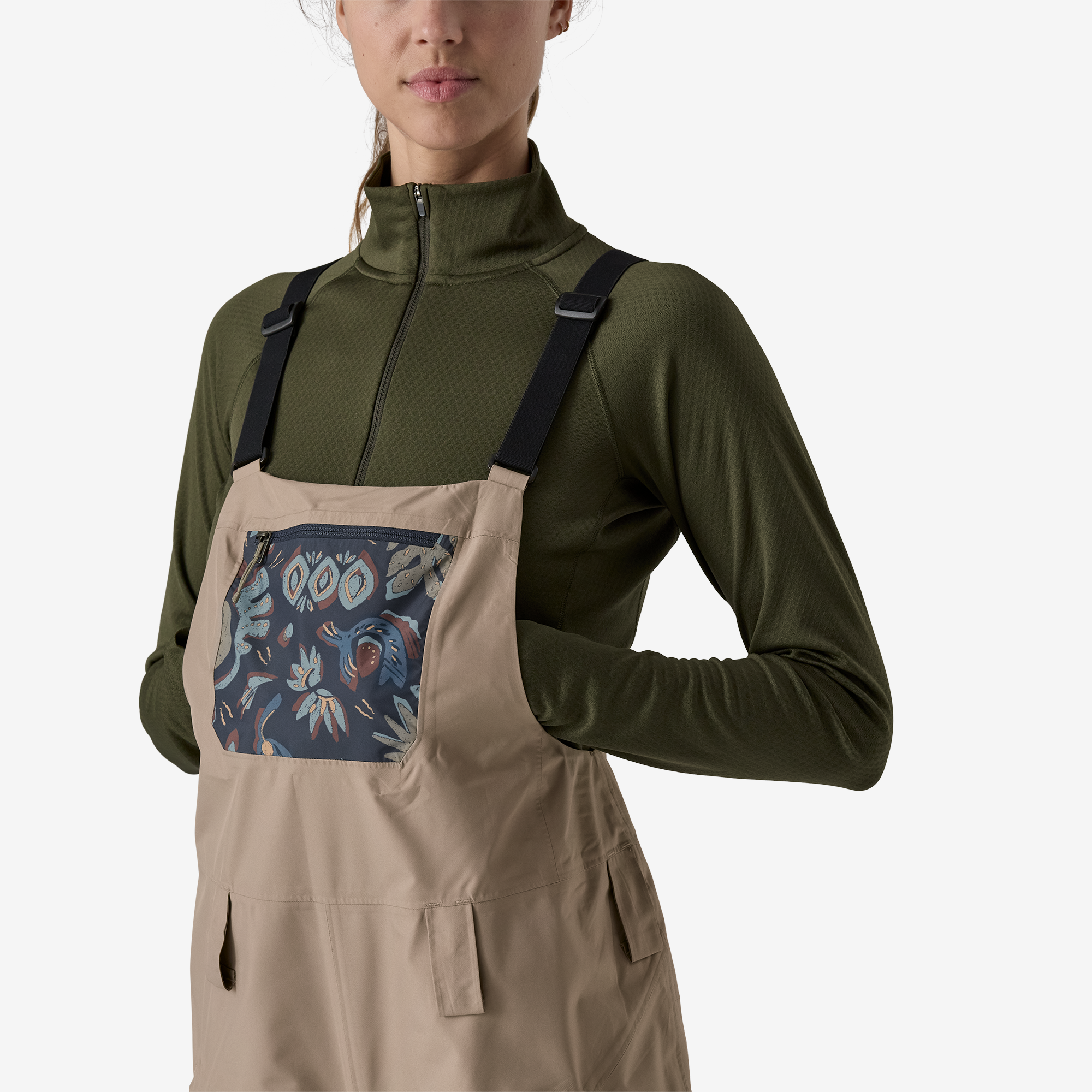 Women's Powder Town Ski Bib Pants - Waterproof Snowboard Bib Overalls for Women - Perfect for Skiing, Snowboarding & Winter Outdoor Activities