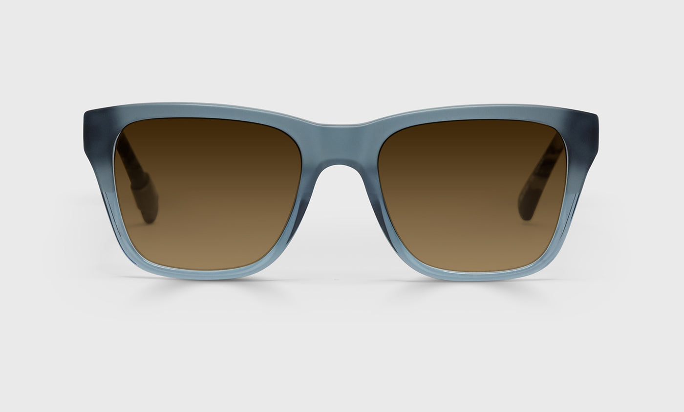 Kvetcher Wide Color 59 Matte Grey Teal Front with Black Tokyo Temples - Stylish Unisex Sunglasses for Outdoor Activities, Beach Vacation & Urban Fashion