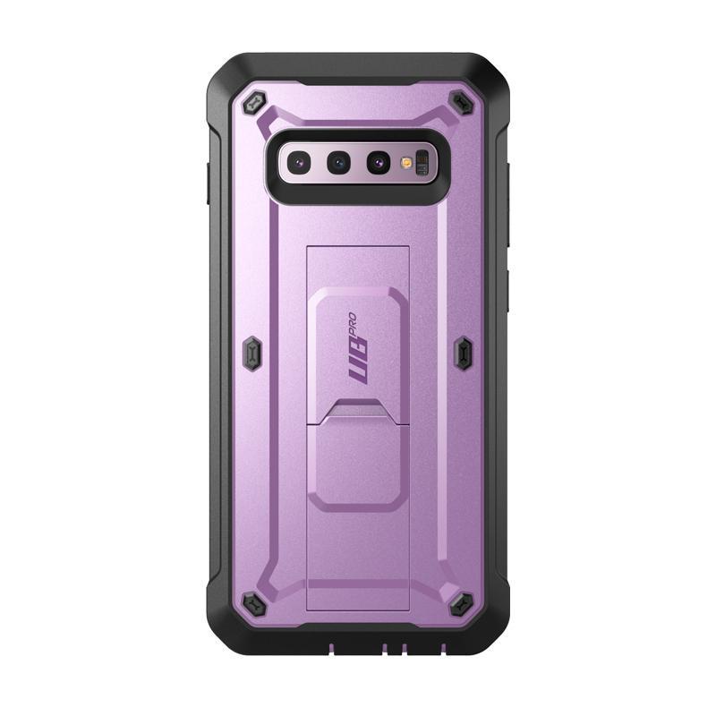 Galaxy S10 Plus Unicorn Beetle Pro Full Body Rugged Holster Case - Shockproof Protective Cover with Built-in Screen Protector (Purple) - Perfect for Outdoor Activities, Construction Work & Extreme Sports