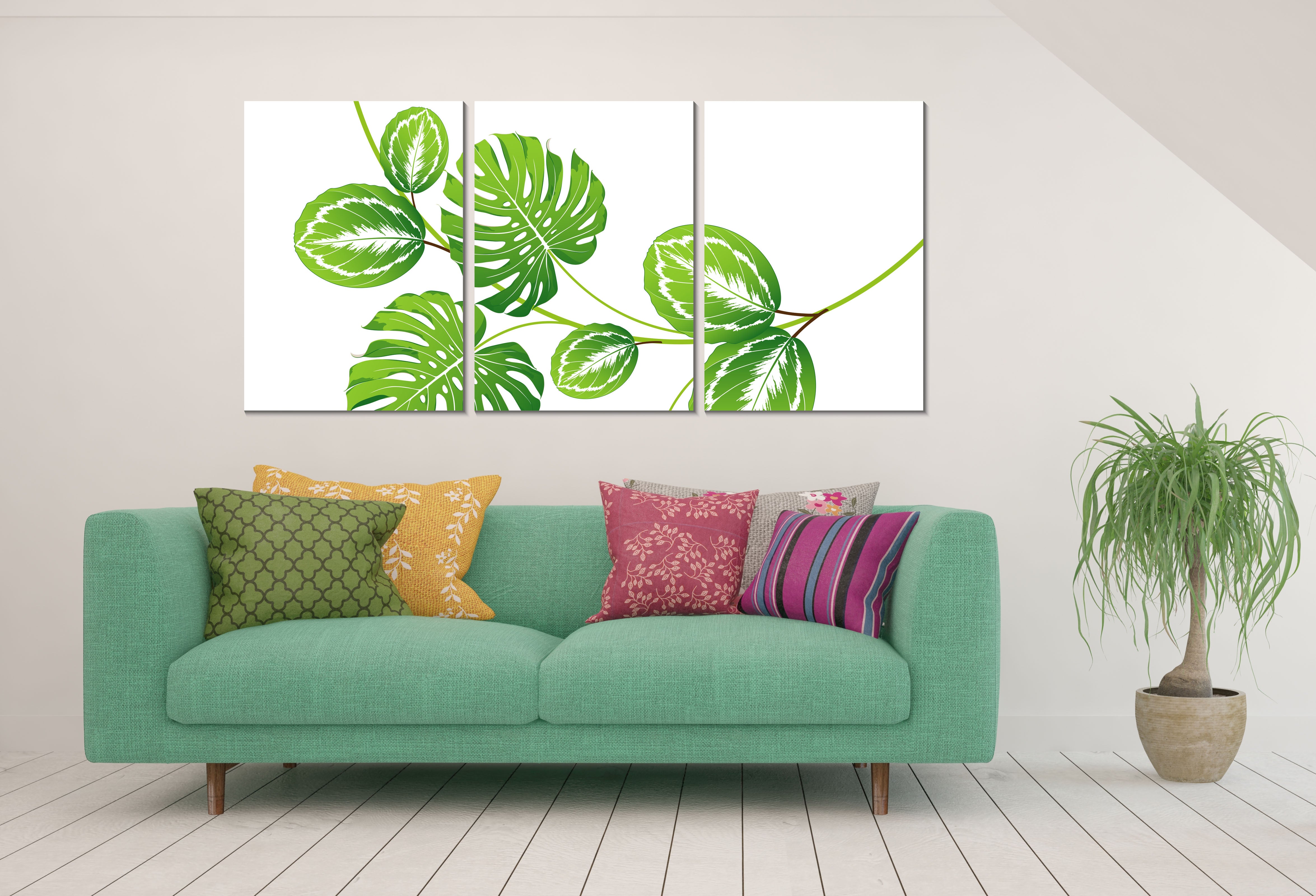 3 Set of High-Quality Watercolor Leaves Prints - 100% Australian Made - Perfect for Home Decor, Wall Art & Gift Giving