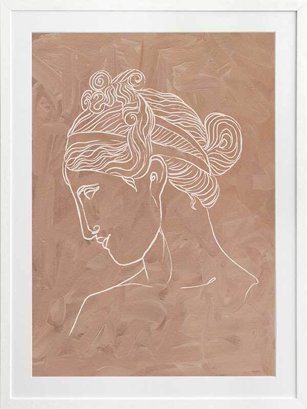 Athena Framed Wall Art Print - Greek Goddess Decor for Home, Office & Gifts | Premium Canvas Painting for Living Room, Bedroom & Study