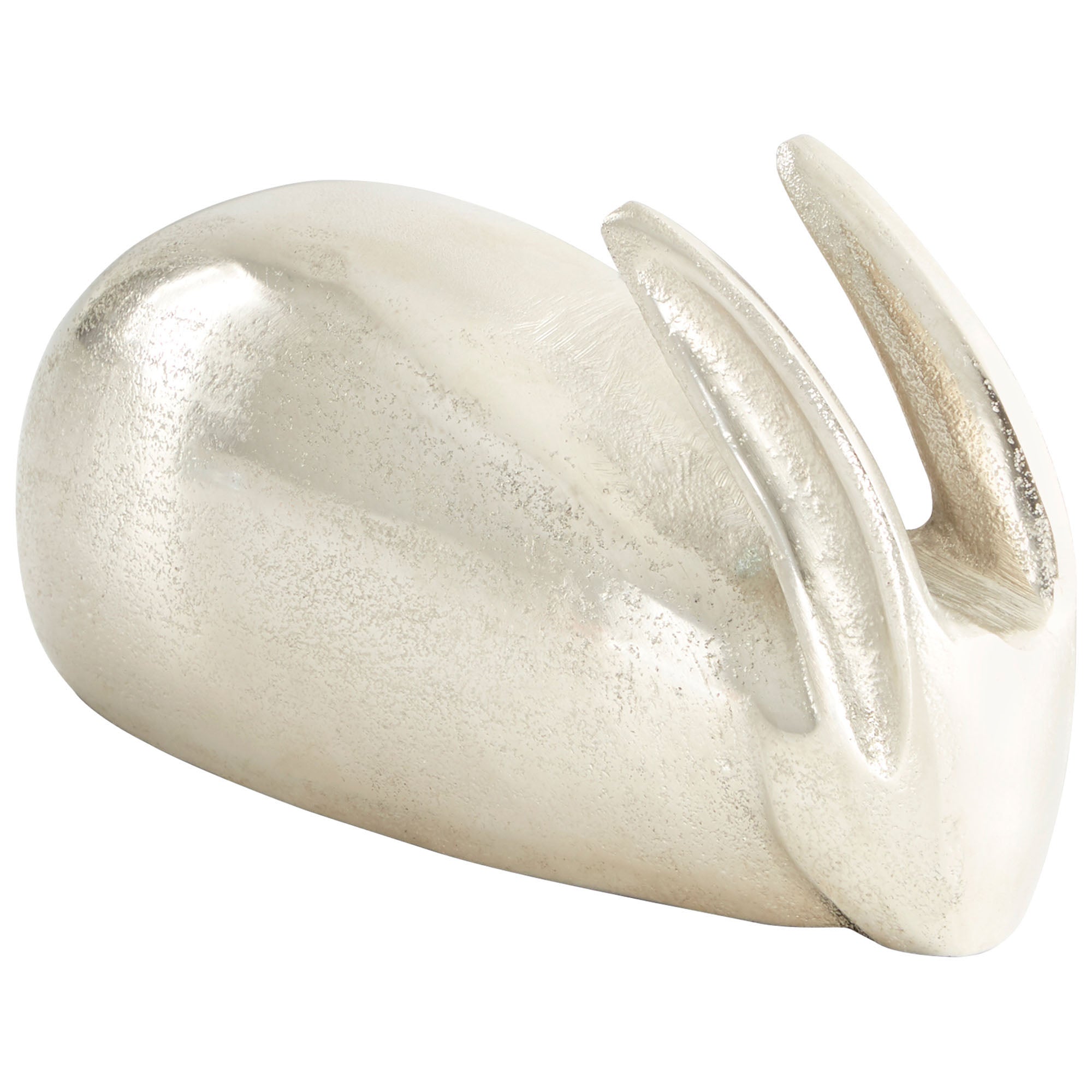 Cyan Design 09730 Randy Rabbit Sculpture #1 - Raw Nickel Finish | Modern Home Decor, Unique Gift Idea for Easter, Spring & Housewarming