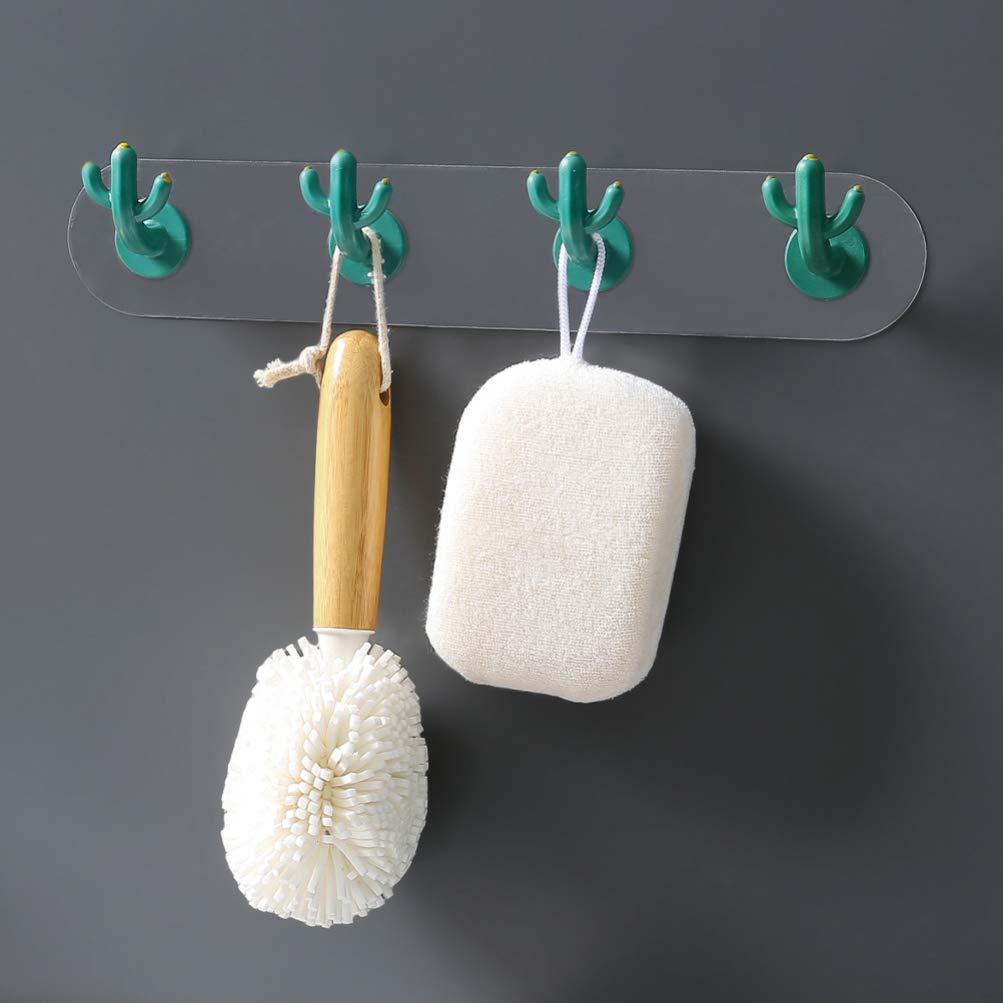 Vintage Wall Hooks with 4 Hangers - Heavy Duty Adhesive Mounted Hooks for Coats, Bags & Towels - No Nails Needed - Perfect for Bedroom, Bathroom & Entryway Organization
