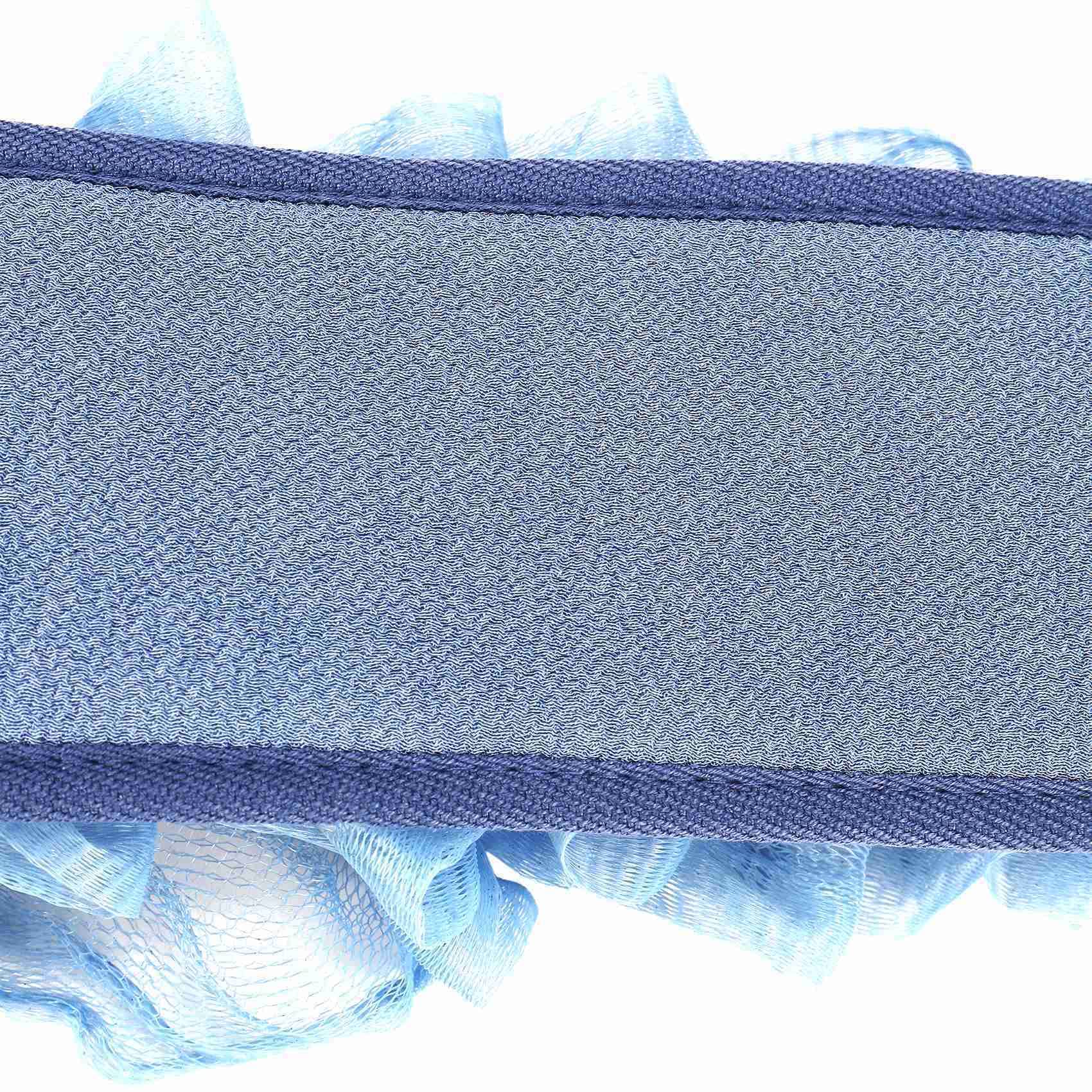 LEYTON Blue Exfoliating Body Wash Sponge - Back Scrubber & Massage Shower Brush for Deep Cleansing | Bath Towel & Shower Cloth for Men & Women | Perfect for Exfoliation & Relaxing Bath Time