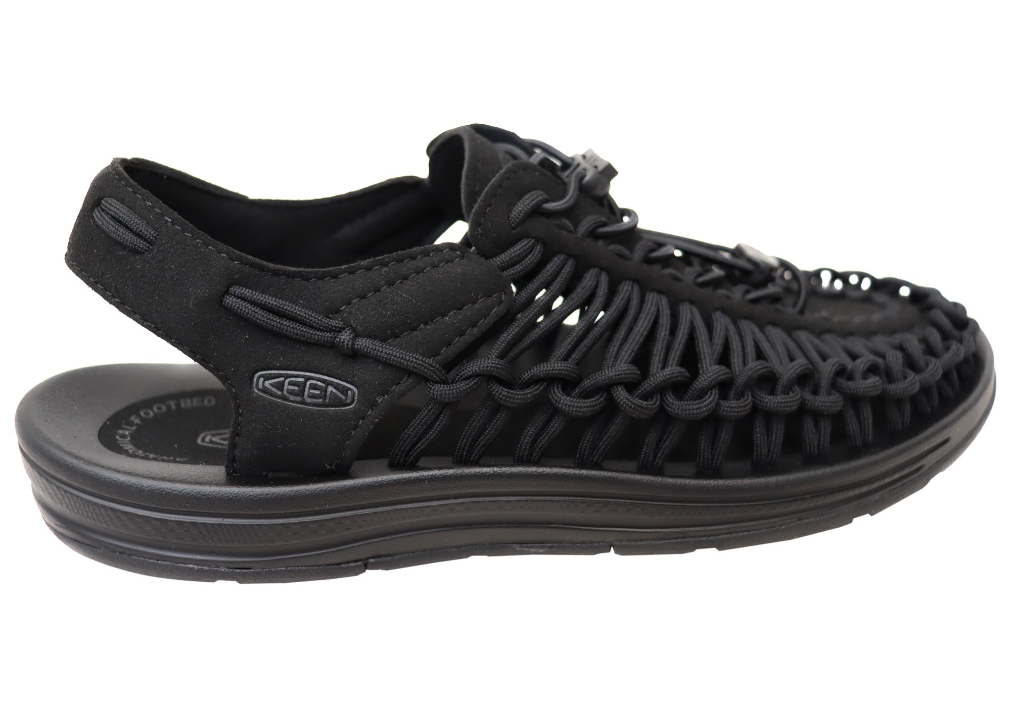 Keen Men's Uneek Comfortable Black Sandals - Lightweight Outdoor Adventure & Casual Walking Shoes for Hiking, Beach, and Travel